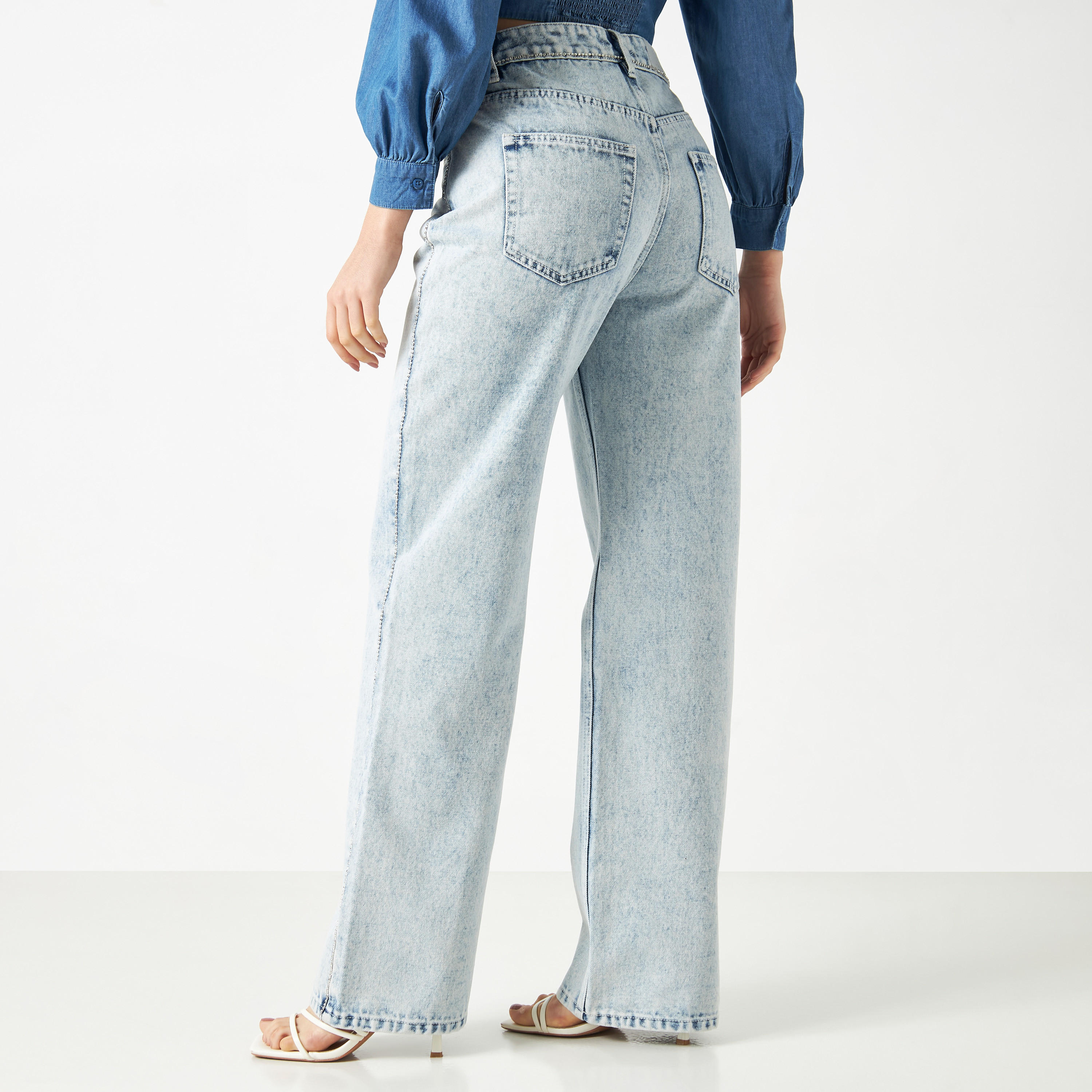 Lee Cooper Wide Leg Jeans with Pockets-women-clothing-bottoms-jeans-image-3