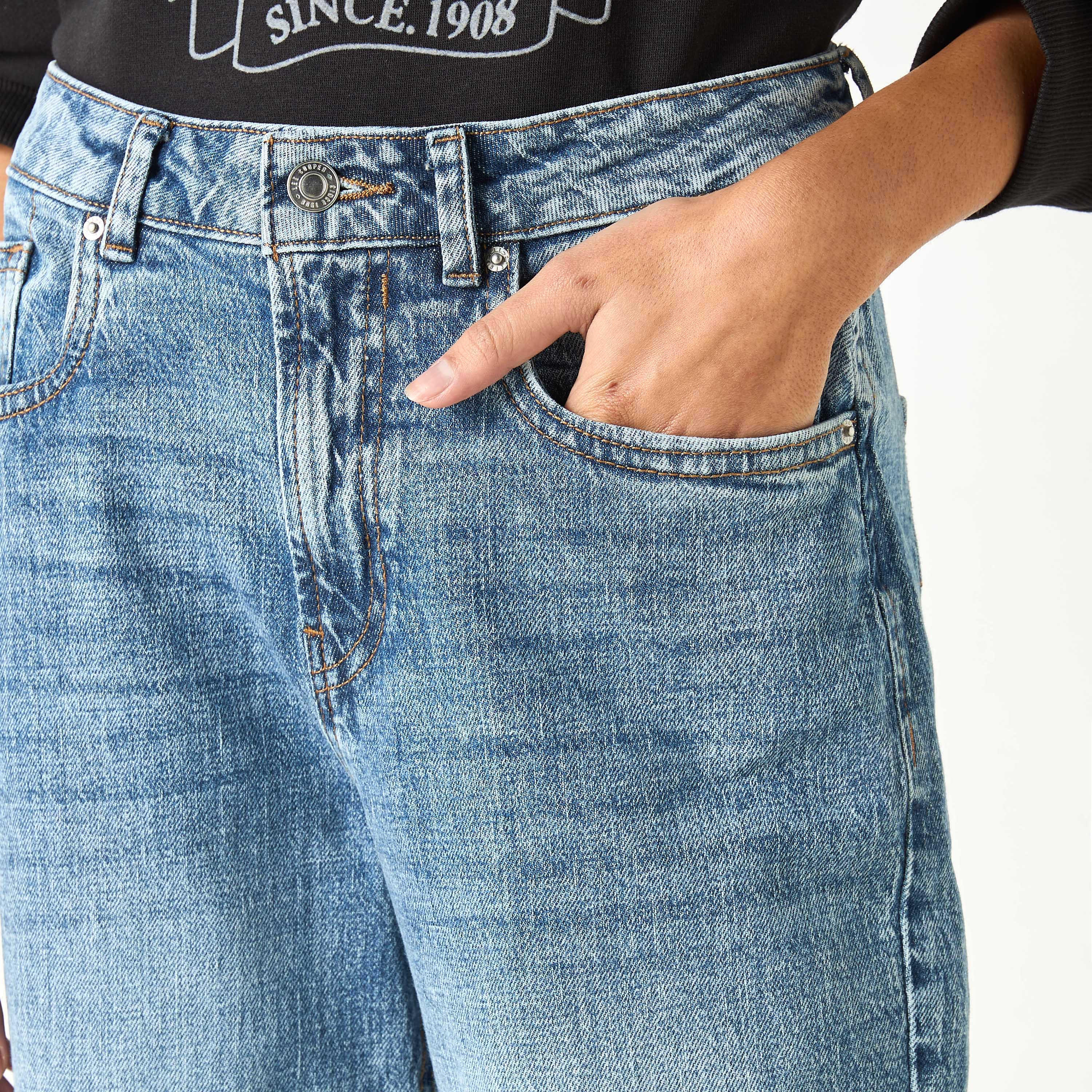 بنطلون جينز بقصّة مستقيمة وجيوب من لي كوبر-women-clothing-bottoms-jeans-image-12