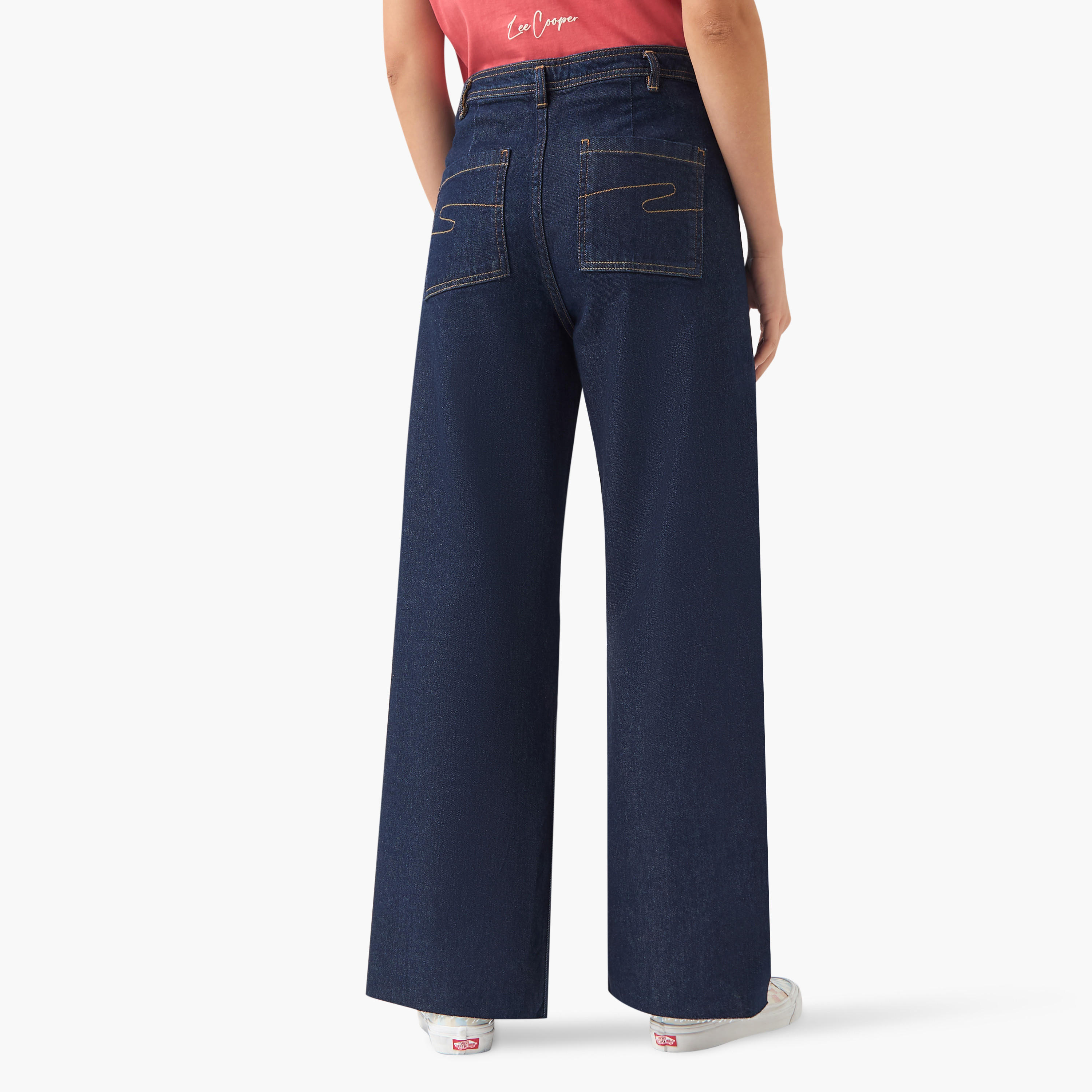 Lee Cooper Flared Jeans with Pockets-women-clothing-bottoms-jeans-image-3