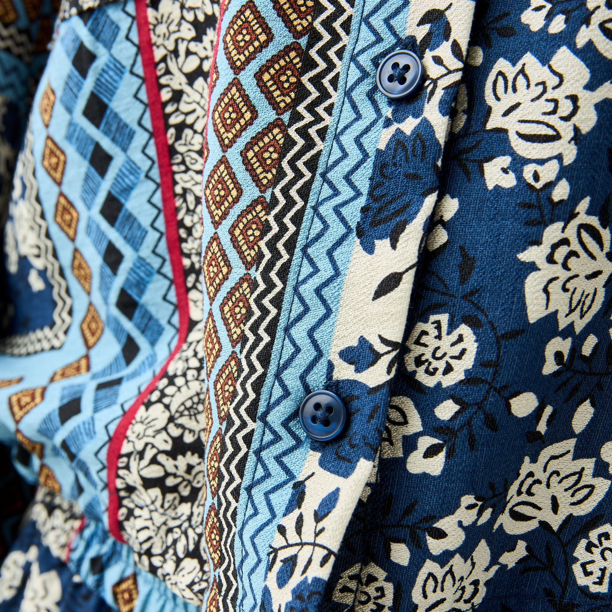 Lee Cooper All-Over Print Top with Long Sleeves and Tie-Up Detail-women-clothing-coordsets-image-6