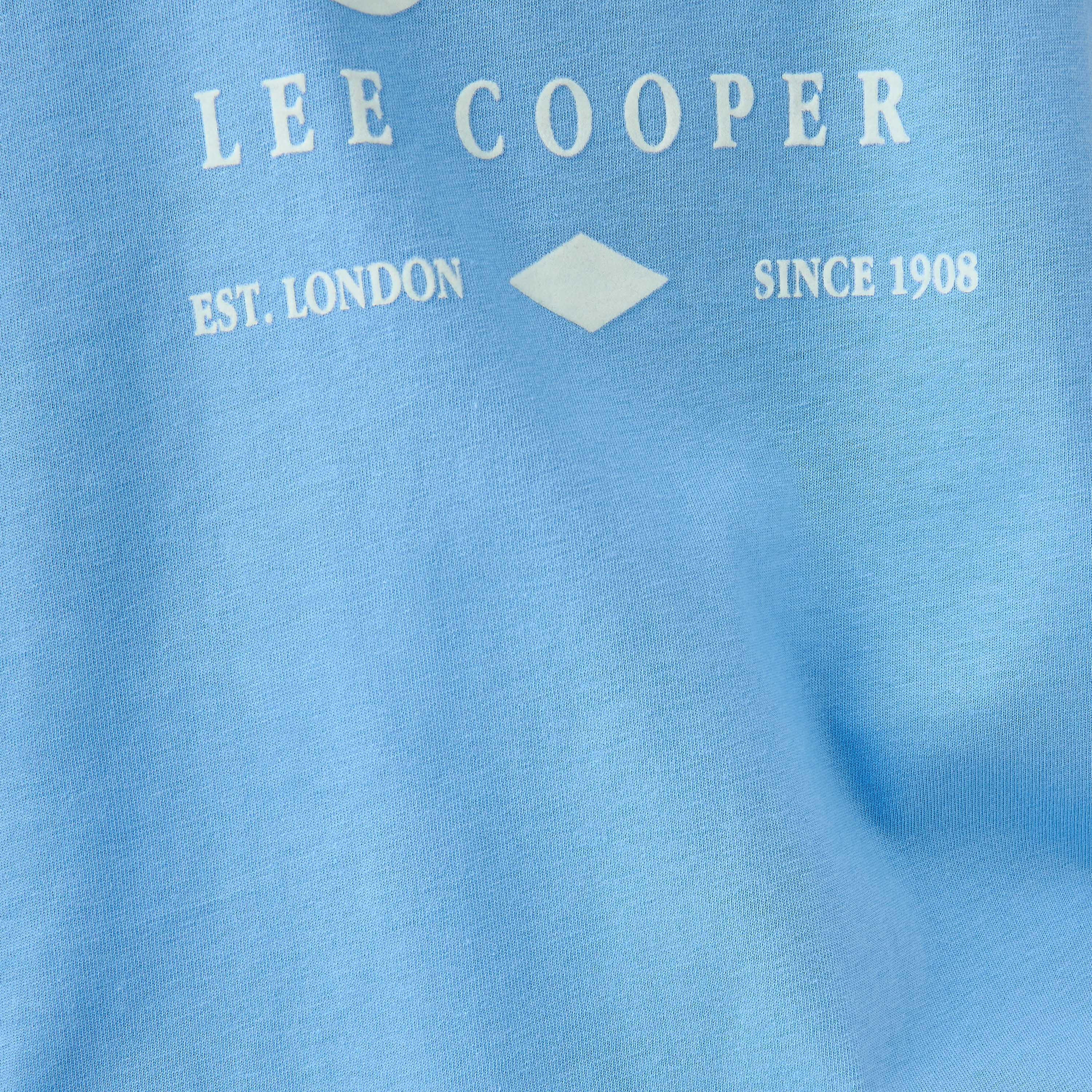 Lee Cooper Graphic Print T-shirt with Crew Neck-women-clothing-tshirts-image-5