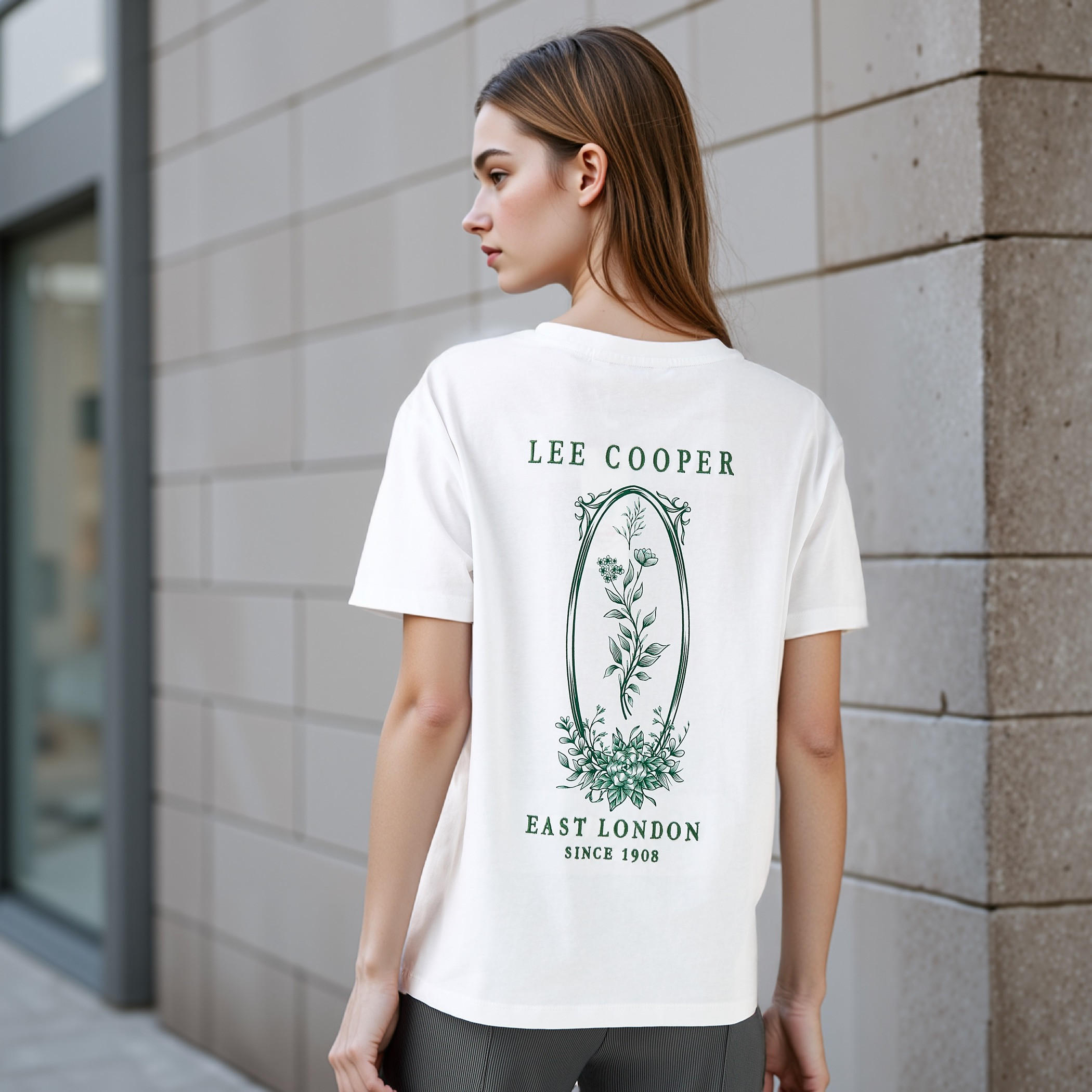 Lee Cooper Graphic Print T-shirt with Crew Neck-women-clothing-tshirts-image-1