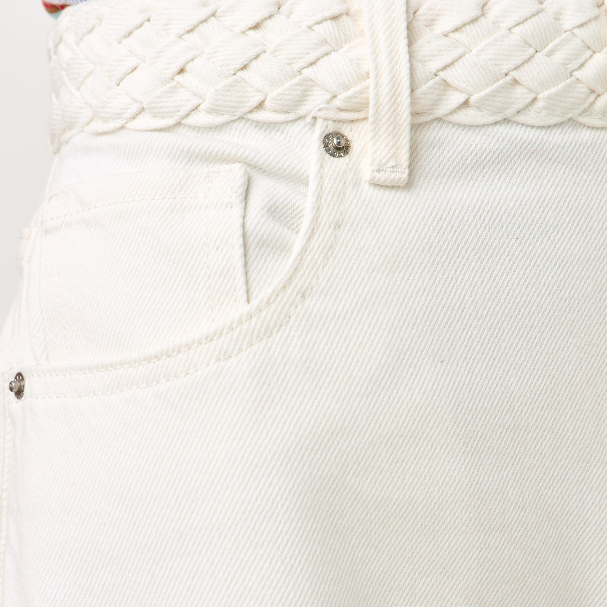بنطلون جينز بخصر مرتفع مضفر وقصة عادية وجيوب من لي كوبر-women-clothing-bottoms-jeans-image-5