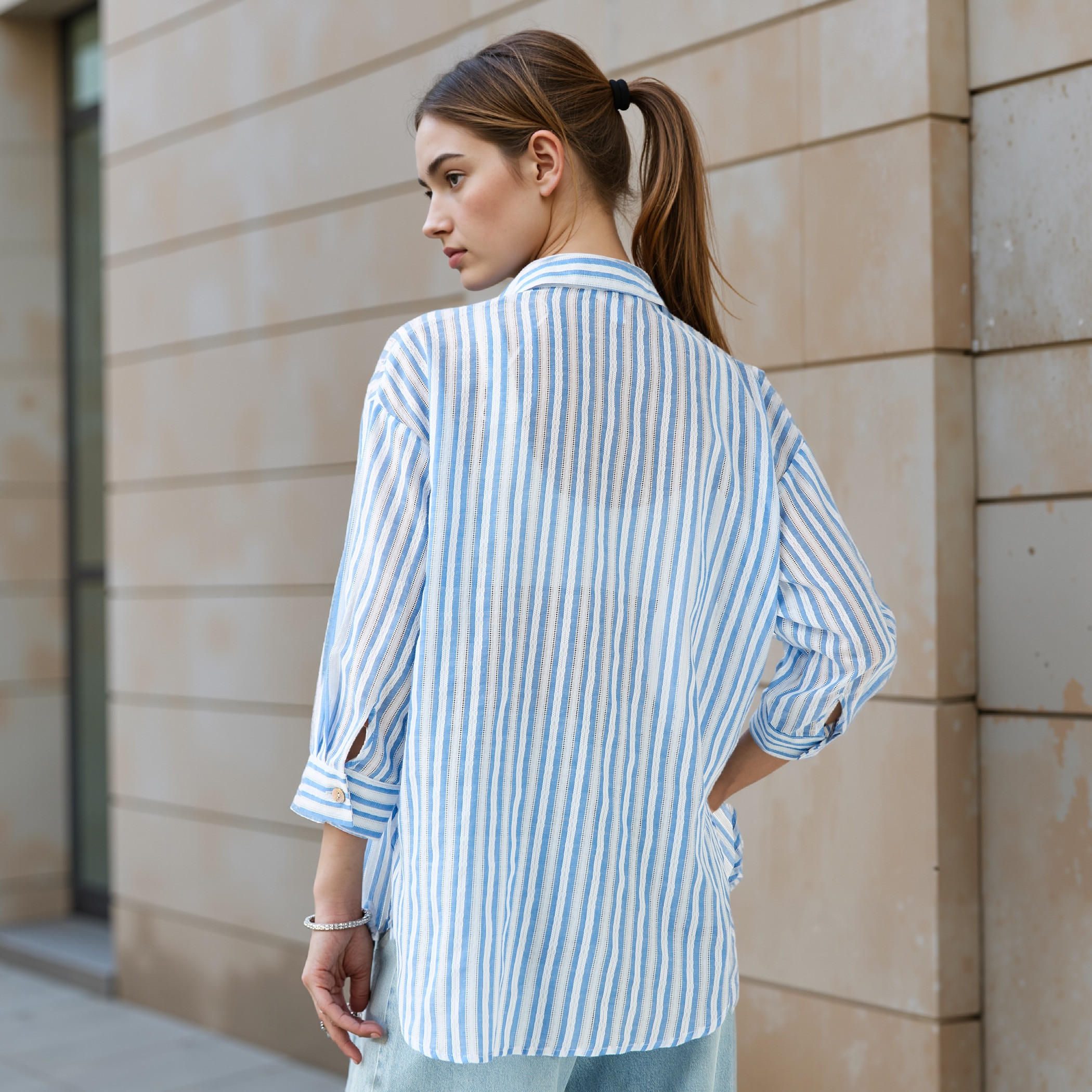 Textured Striped Shirt-women-clothing-shirtsandblouses-shirts-image-3
