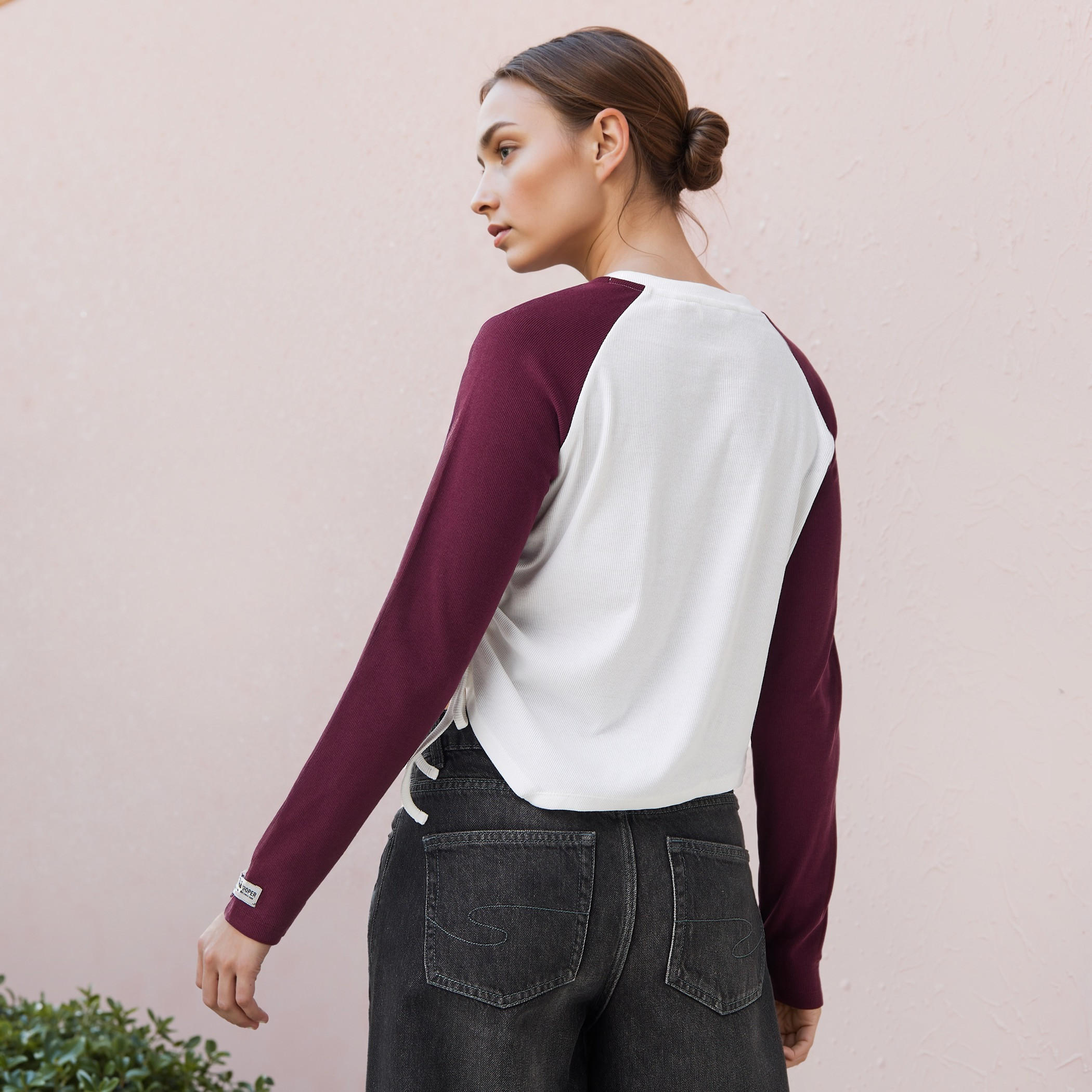 Lee Cooper Printed T-shirt with Raglan Sleeves-women-clothing-tshirts-image-3