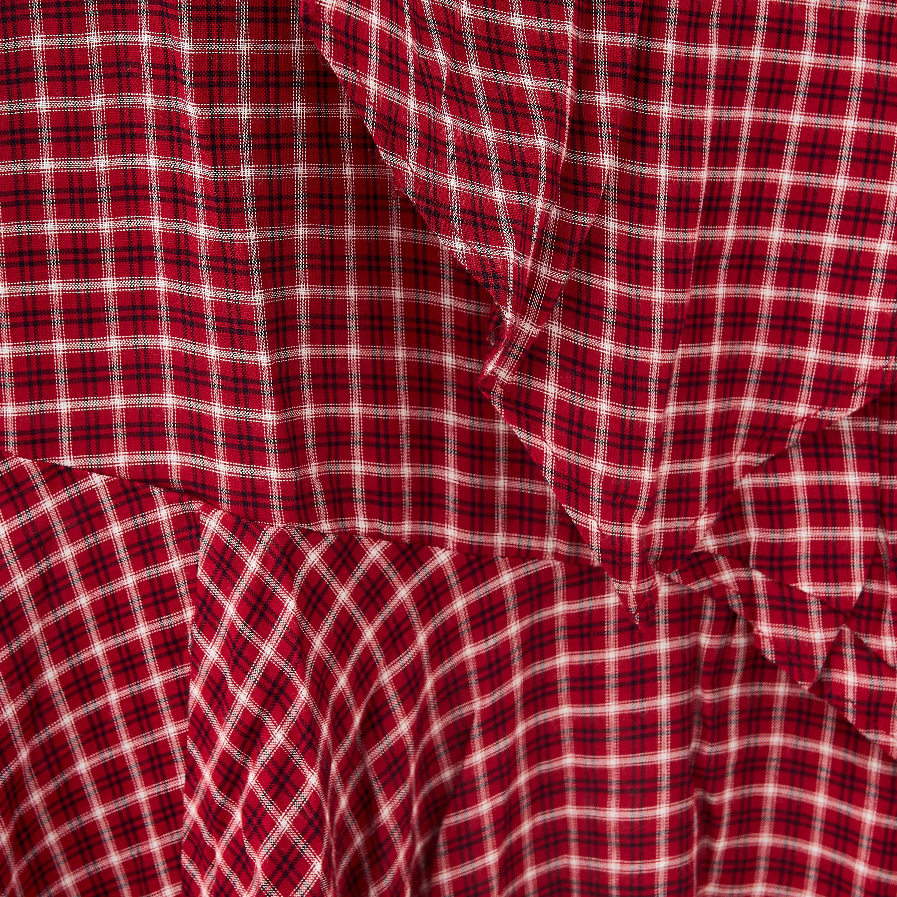 Lee Cooper Checked Layered Maxi Skirt with Semi-Elasticated Waist-women-clothing-bottoms-skirts-image-5