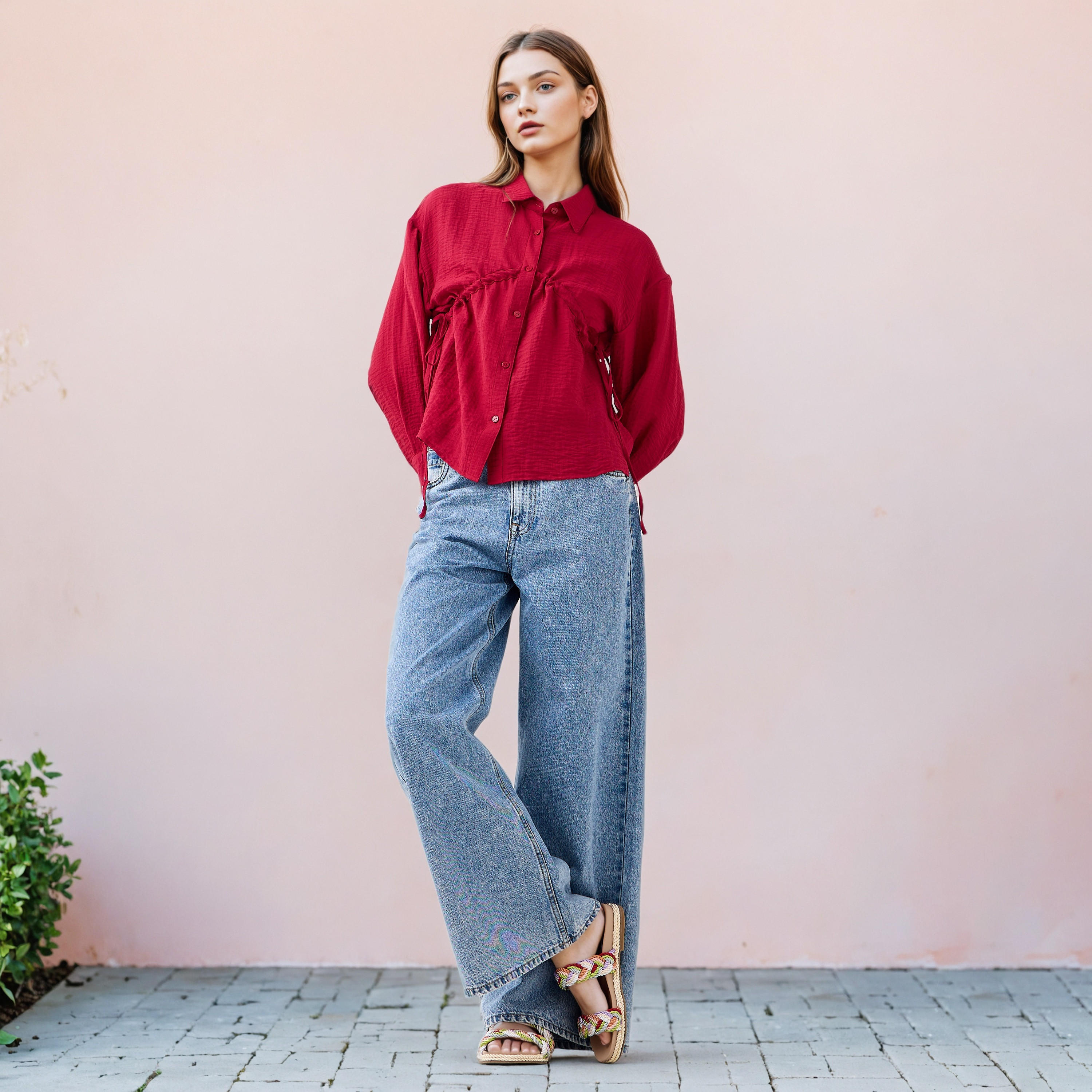 Lee Cooper Textured Shirt-women-clothing-shirtsandblouses-shirts-image-2