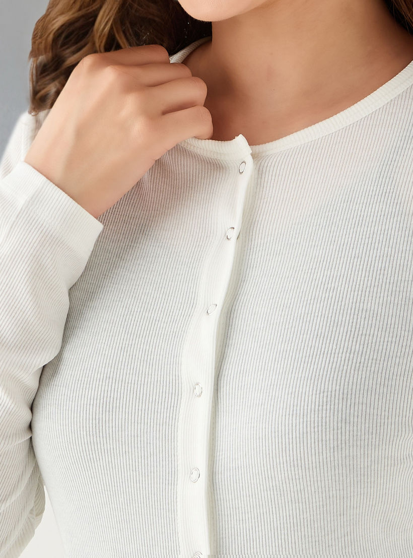 Lee Cooper Ribbed Henley Neck Shirt-women-clothing-shirtsandblouses-shirts-image-4