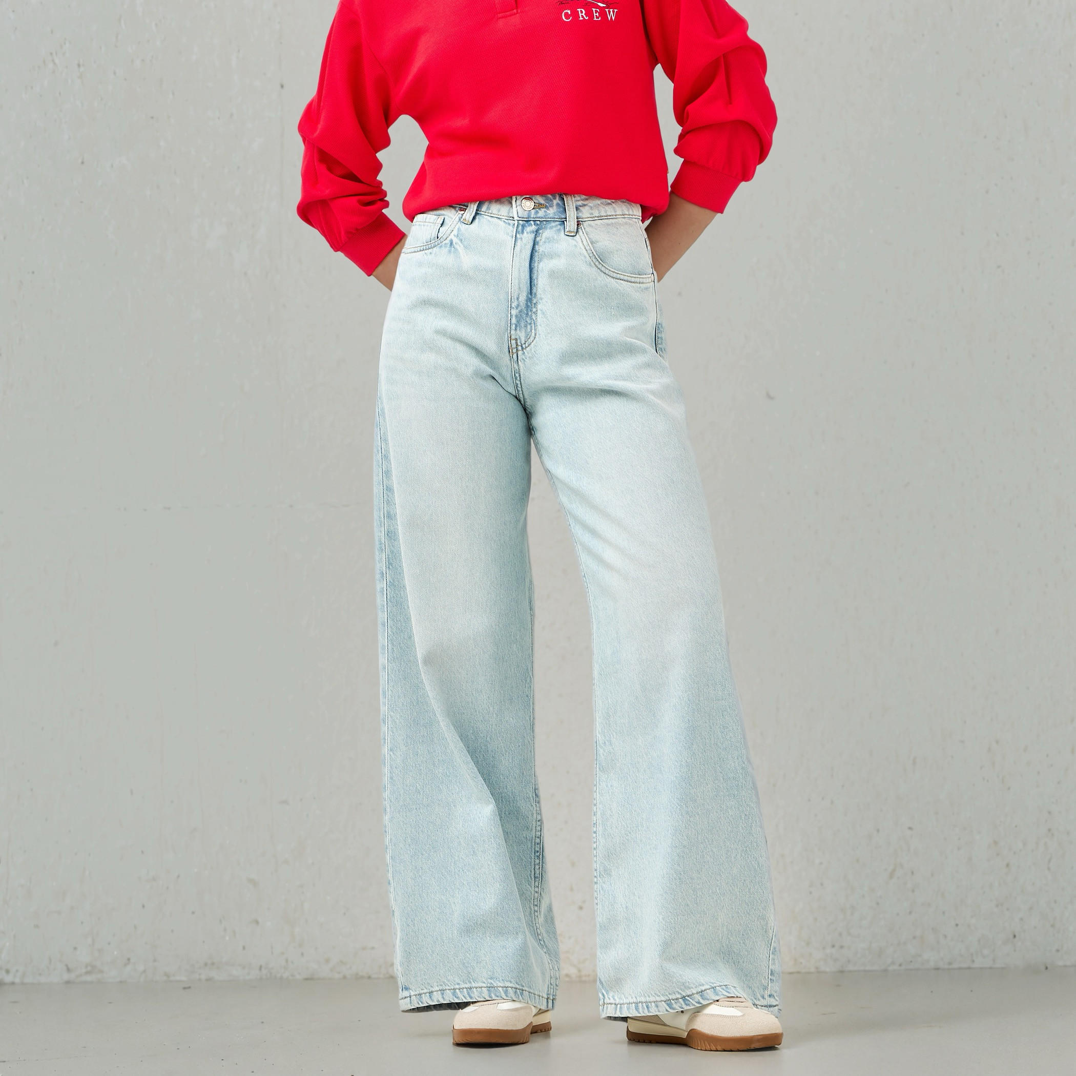 بنطلون جينز واسع الساقين من لي كوبر-women-clothing-bottoms-jeans-image-4