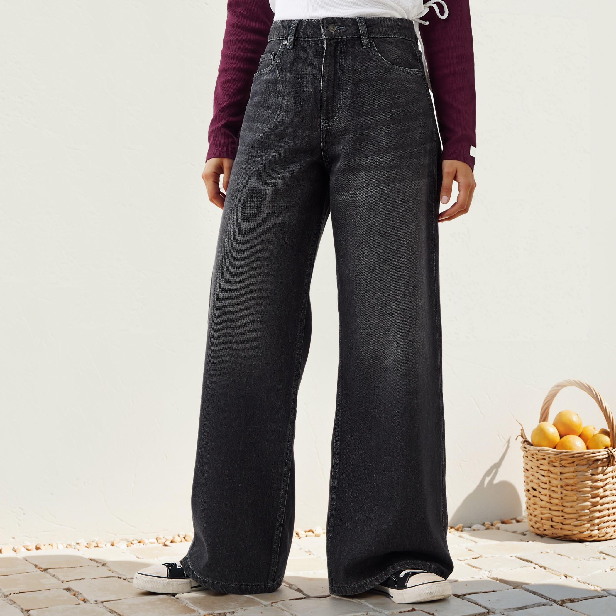 بنطلون جينز واسع الساق من لي كوبر-women-clothing-bottoms-jeans-image-5