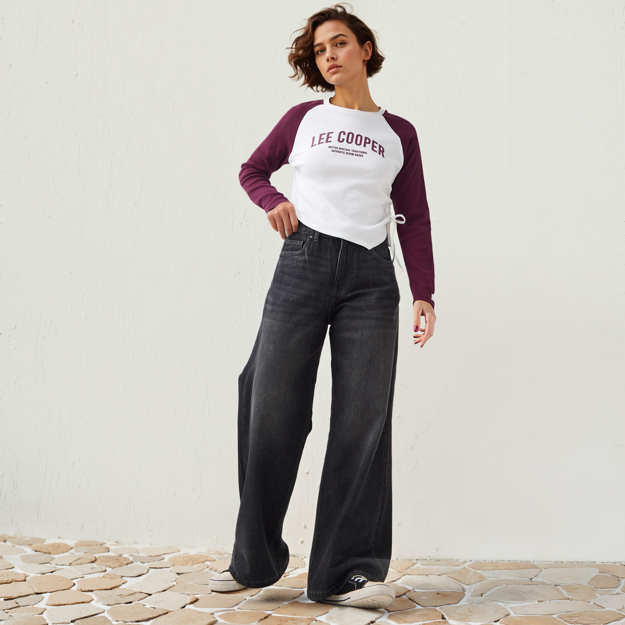 بنطلون جينز واسع الساق من لي كوبر-women-clothing-bottoms-jeans-image-4