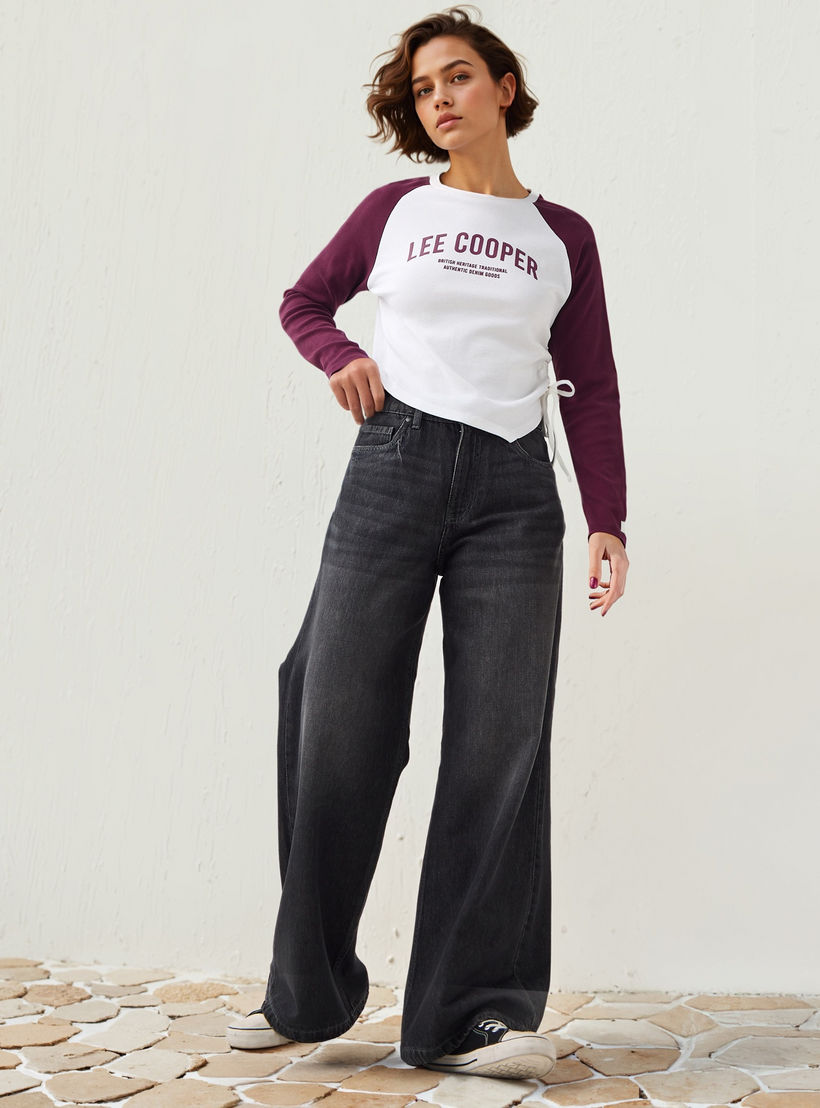 بنطلون جينز واسع الساق من لي كوبر-women-clothing-bottoms-jeans-image-2