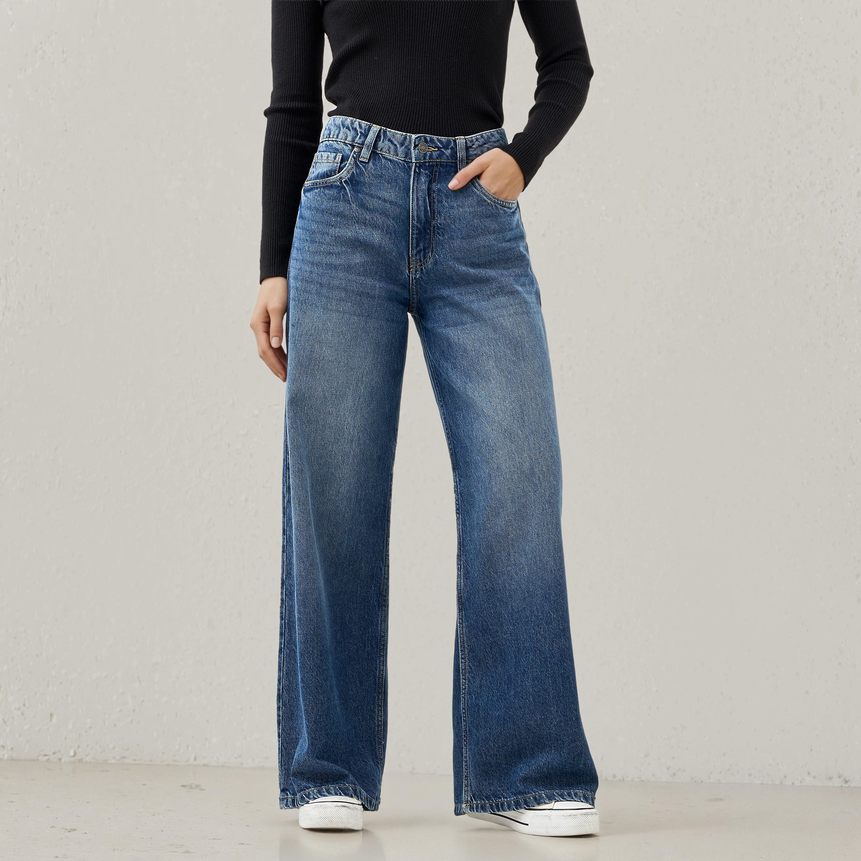 Lee Cooper Wide Leg Jeans-women-clothing-bottoms-jeans-image-1