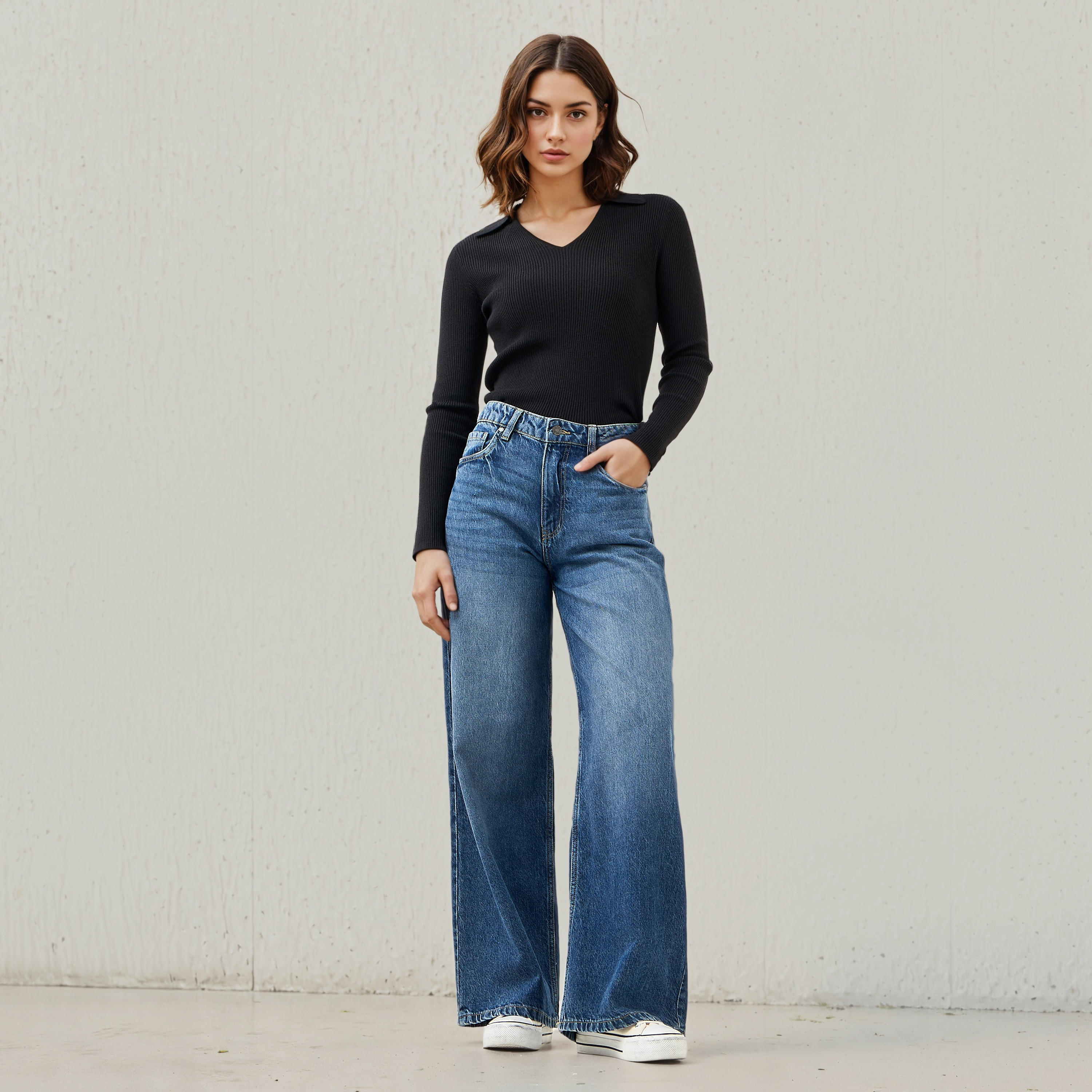 Lee Cooper Wide Leg Jeans-women-clothing-bottoms-jeans-image-2