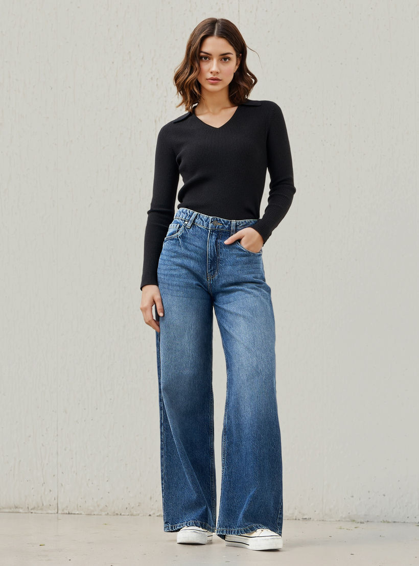 Lee Cooper Wide Leg Jeans-women-clothing-bottoms-jeans-image-2