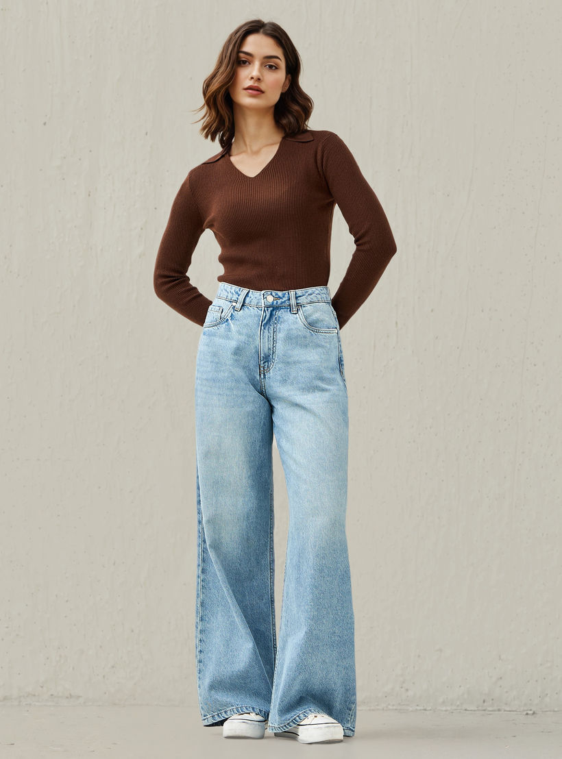 بنطلون جينز بساق واسعة وجيوب من لي كوبر-women-clothing-bottoms-jeans-image-3