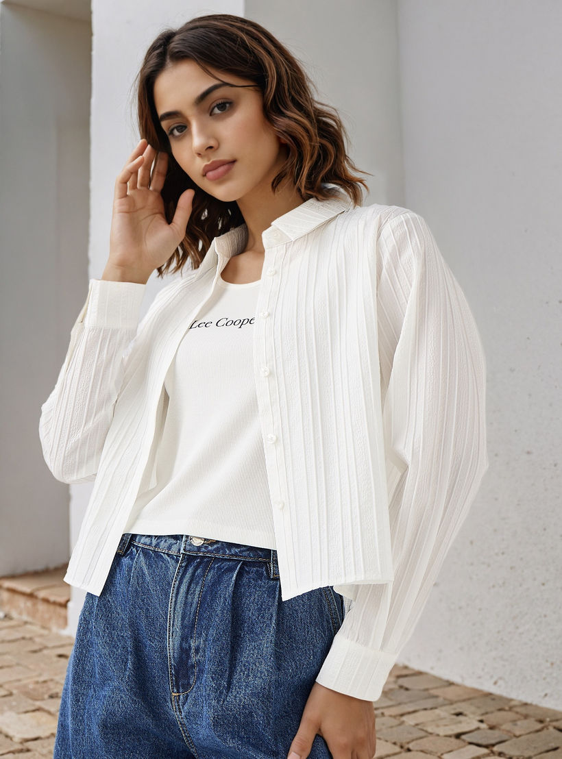 Lee Cooper Striped Shirt-women-clothing-shirtsandblouses-shirts-image-1