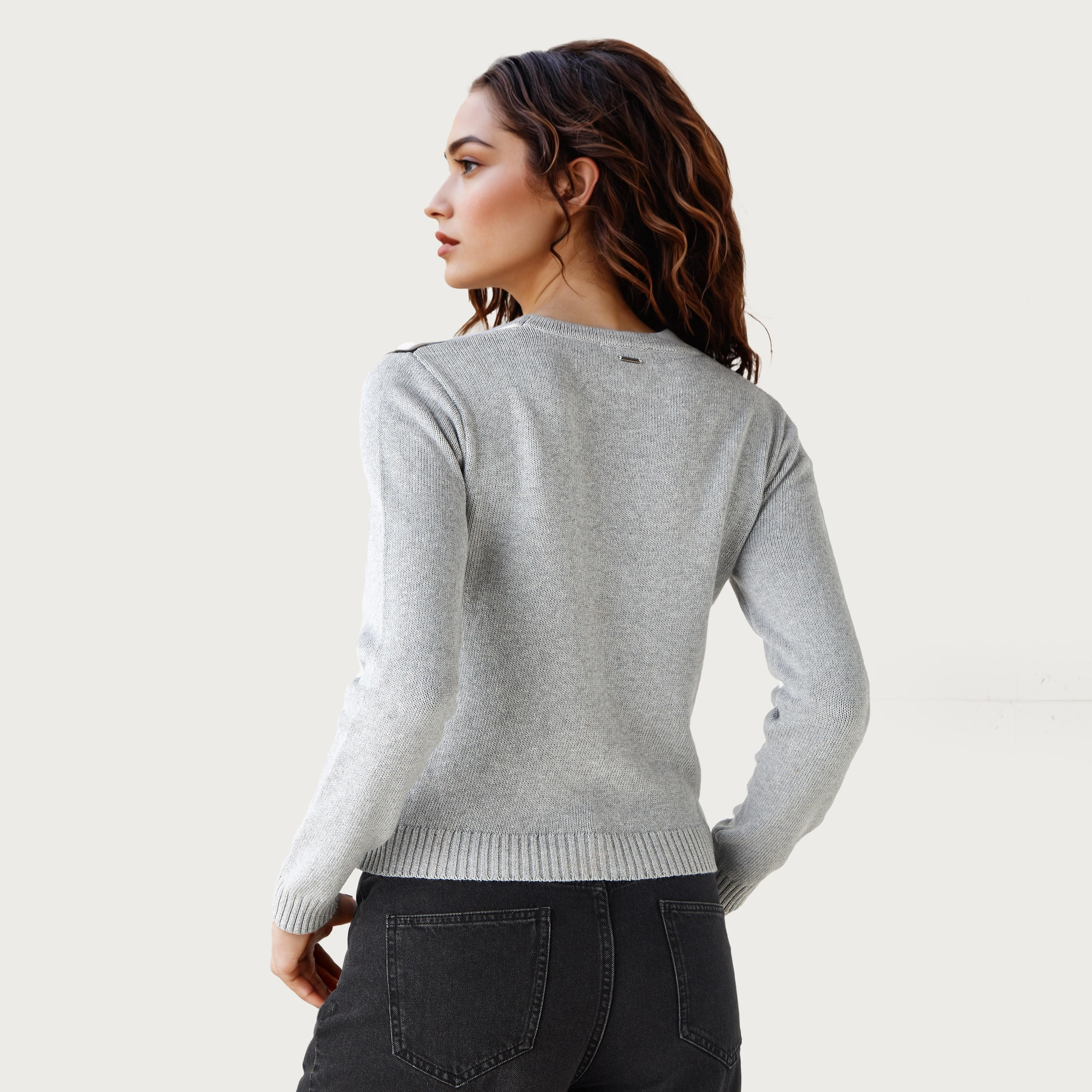 كارديجان بطبعات أرجيل وياقة حرف V وأكمام طويلة من لي كوبر-women-winterwear-cardigansandjumpers-cardigans-image-4