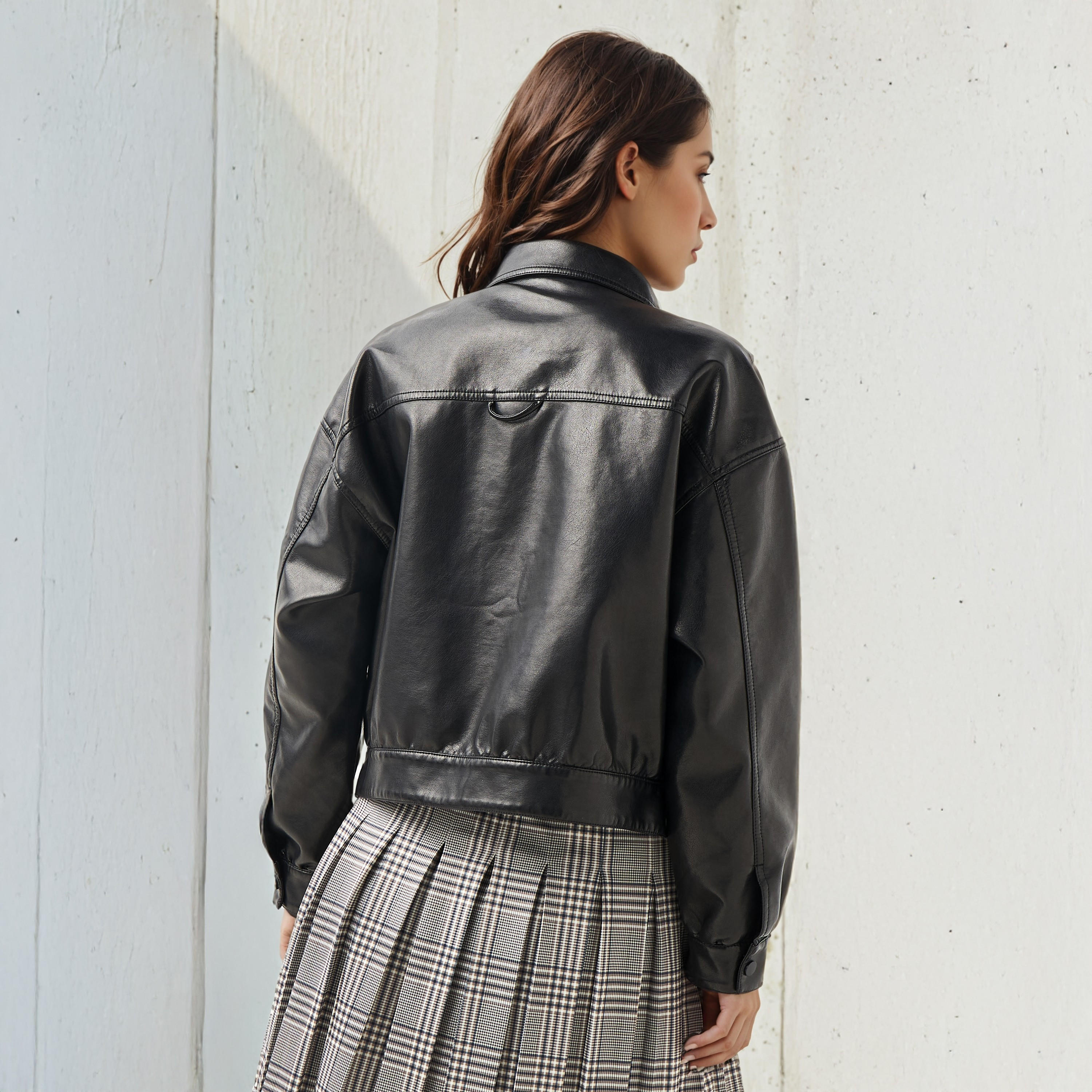 جاكيت تراكر بولي يوريثان بجيوب بطية من لي كوبر-women-winterwear-coatsandjackets-jackets-image-3
