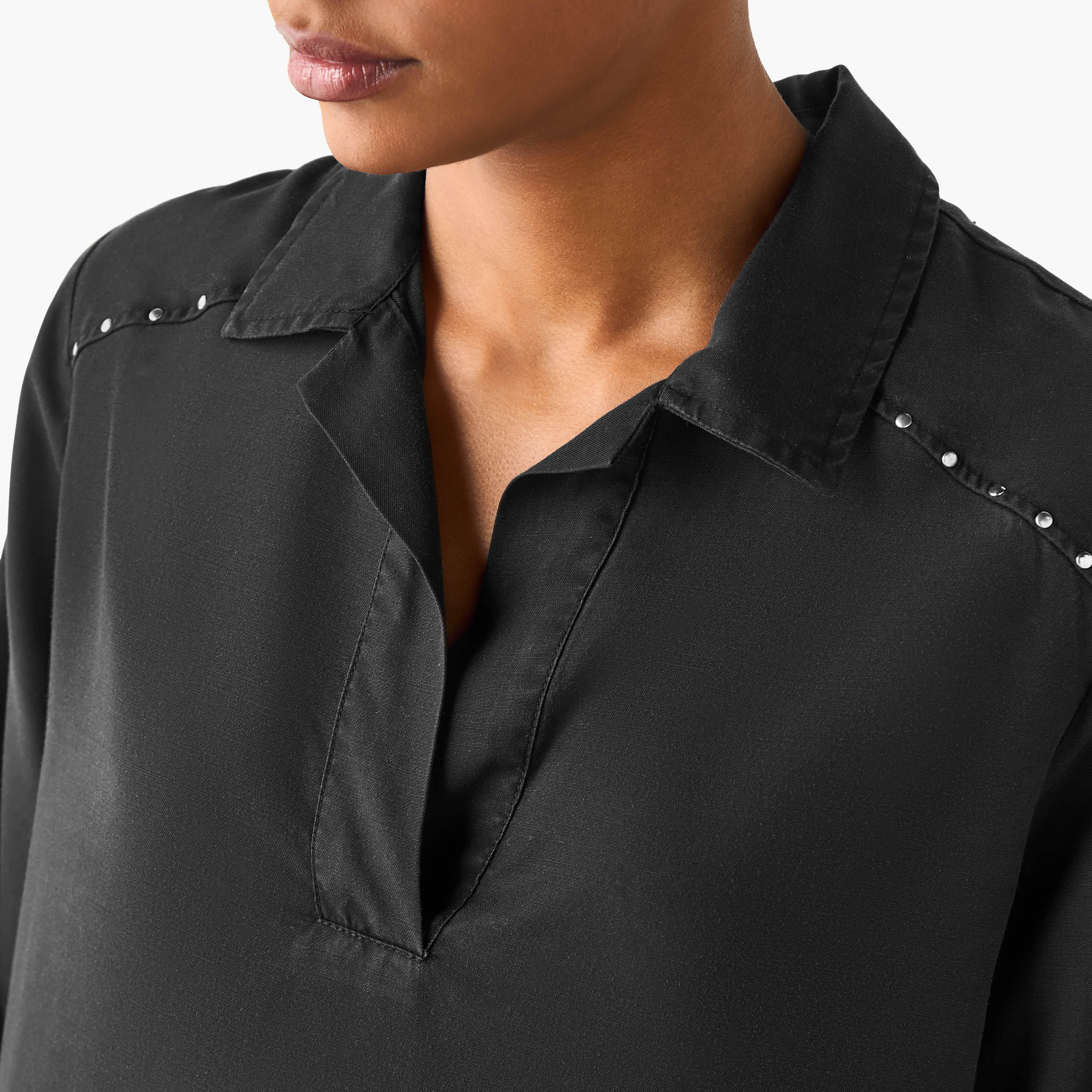 Lee Cooper Regular Fit Cotton Long Top with Pocket-women-clothing-shirtsandblouses-blouses-image-5
