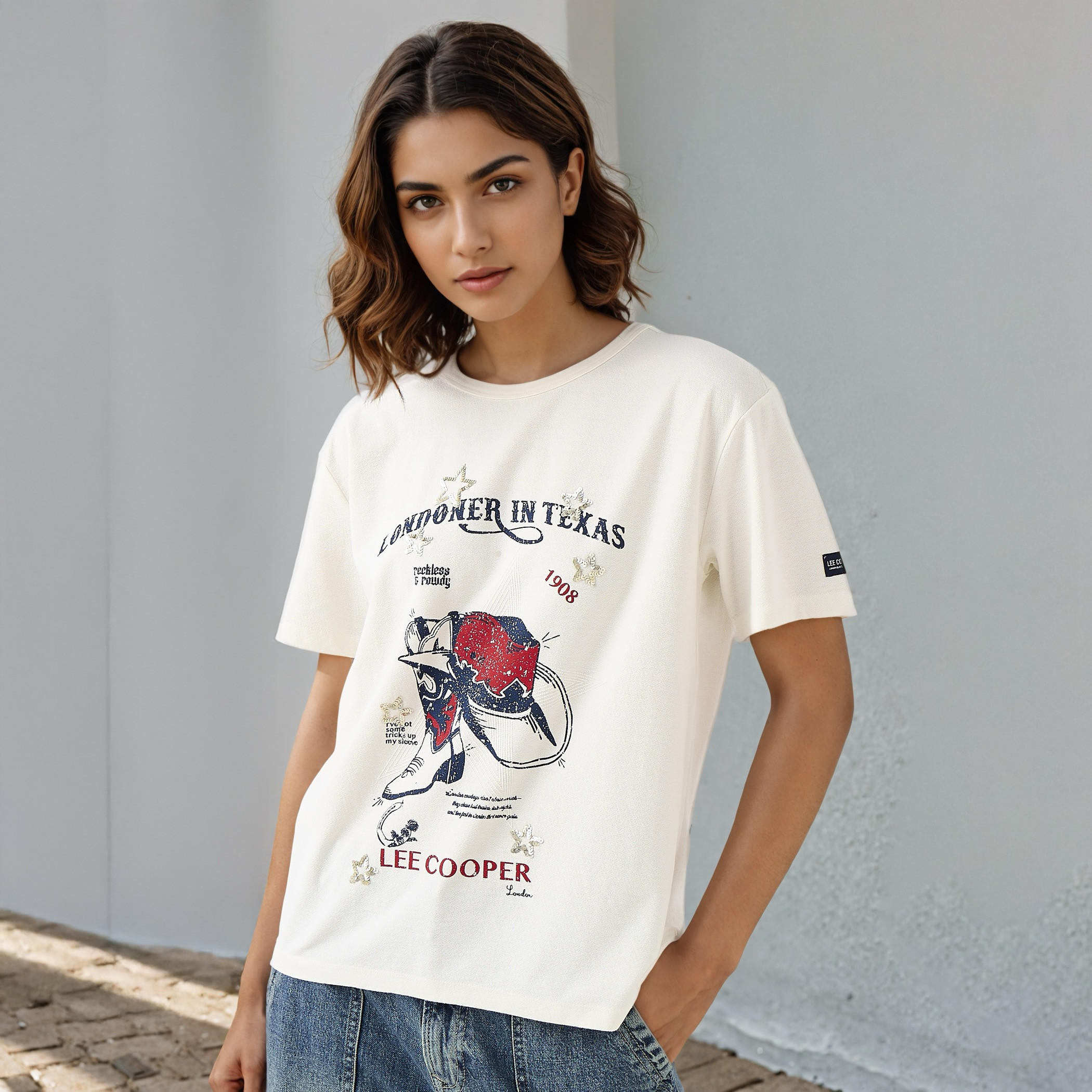 Lee Cooper Regular Fit Printed T-shirt-women-clothing-tshirts-image-1