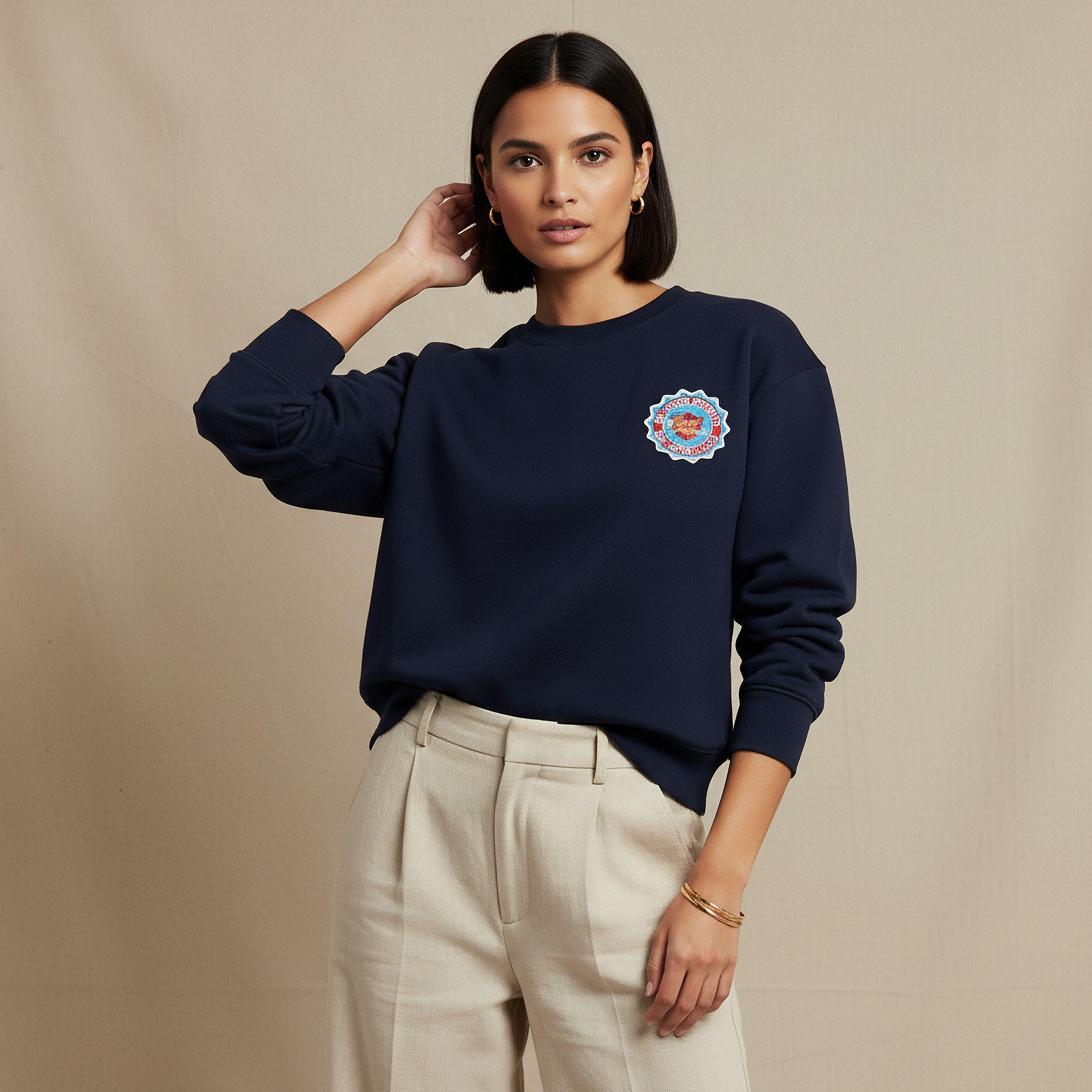 سويت شيرت بطبعات شعار من لي كوبر-women-winterwear-hoodiesandsweatshirts-sweatshirts-image-1