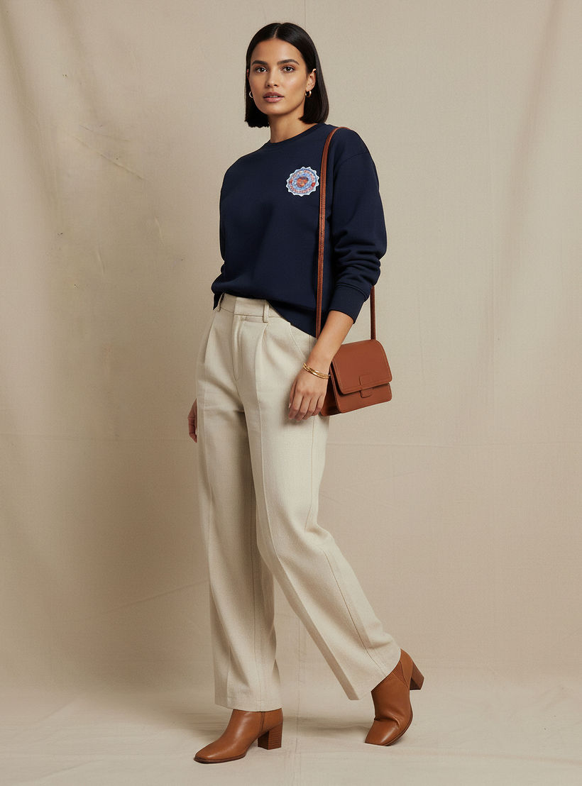 سويت شيرت بطبعات شعار من لي كوبر-women-winterwear-hoodiesandsweatshirts-sweatshirts-image-2