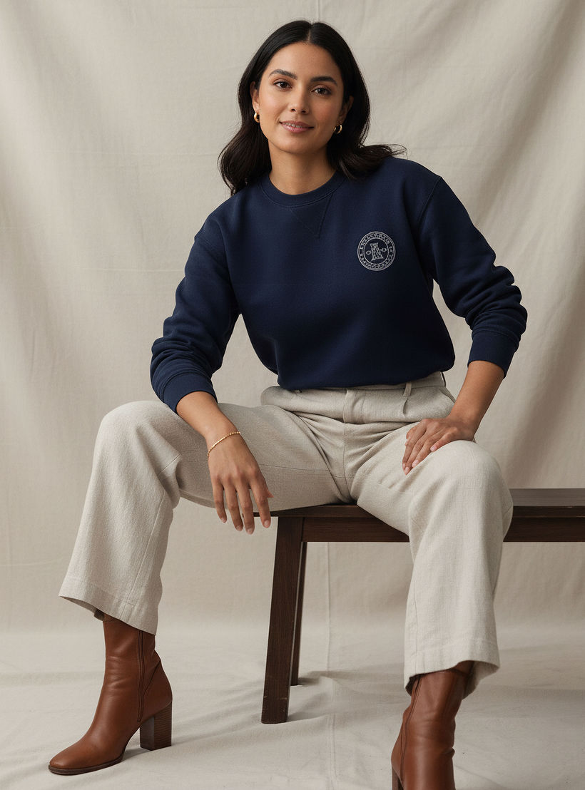 سويت شيرت بطبعات شعار من لي كوبر-women-winterwear-hoodiesandsweatshirts-sweatshirts-image-5
