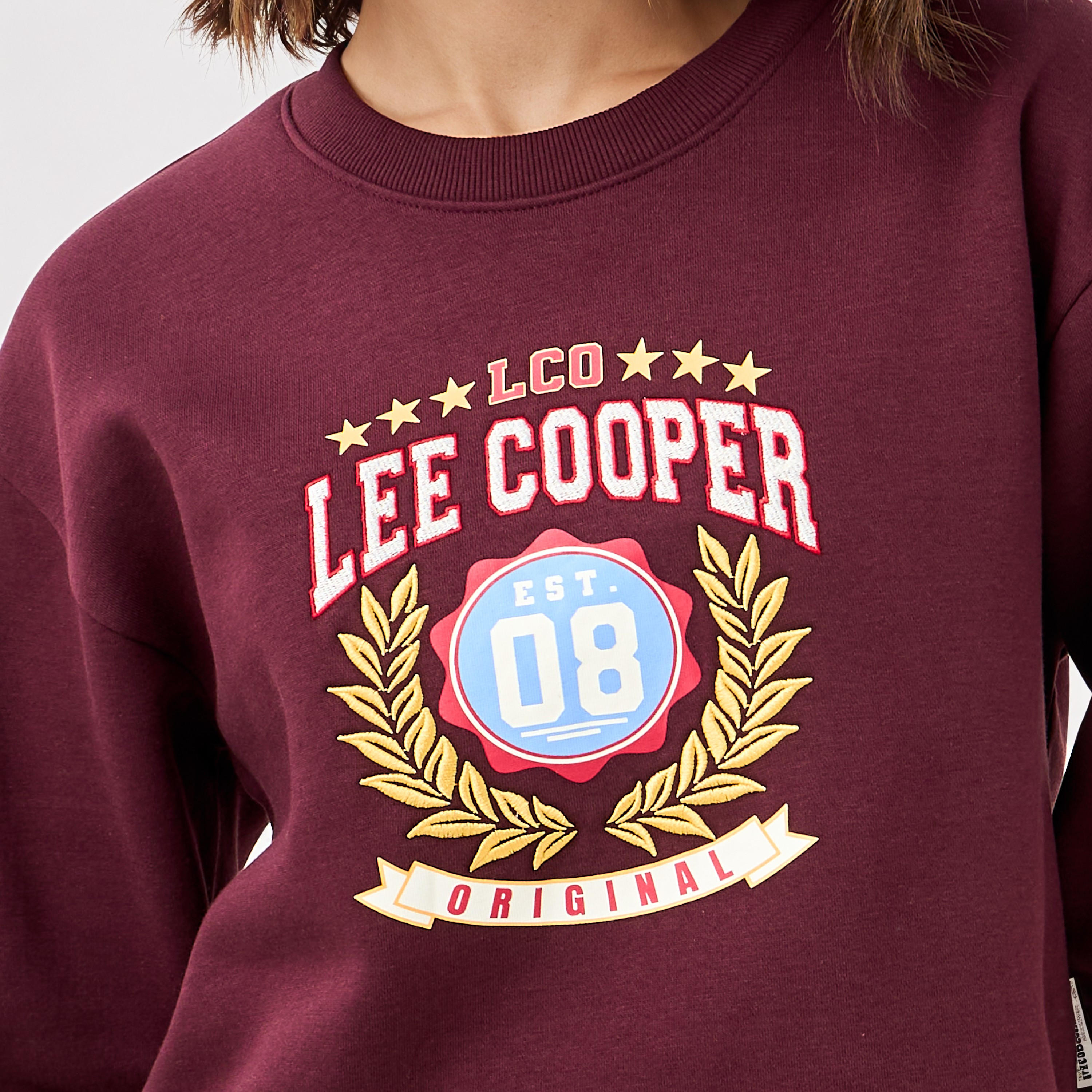 Lee Cooper Logo Print Sweatshirt-women-winterwear-hoodiesandsweatshirts-sweatshirts-image-5