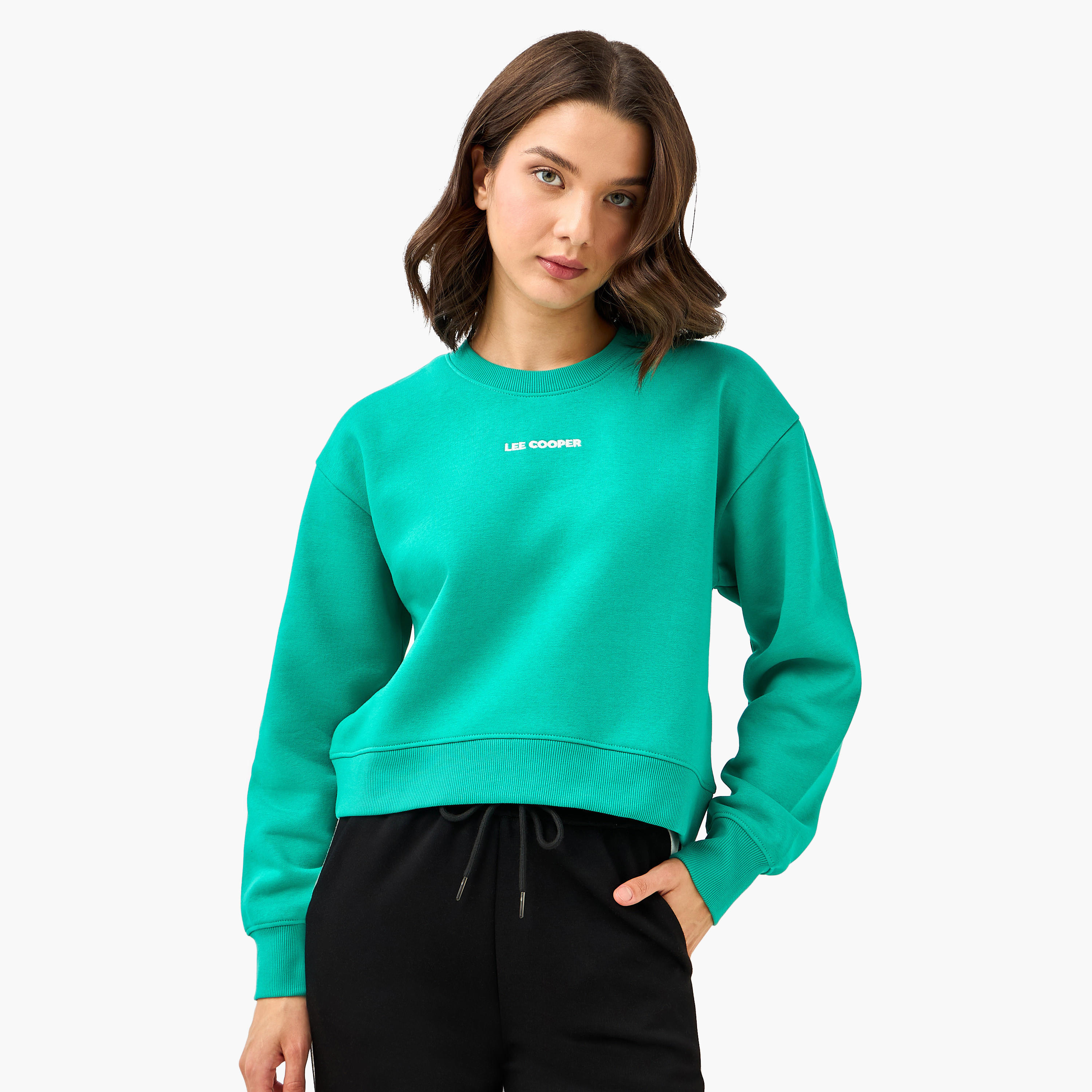 سويت شيرت بطبعات شعار من لي كوبر-women-winterwear-hoodiesandsweatshirts-sweatshirts-image-3