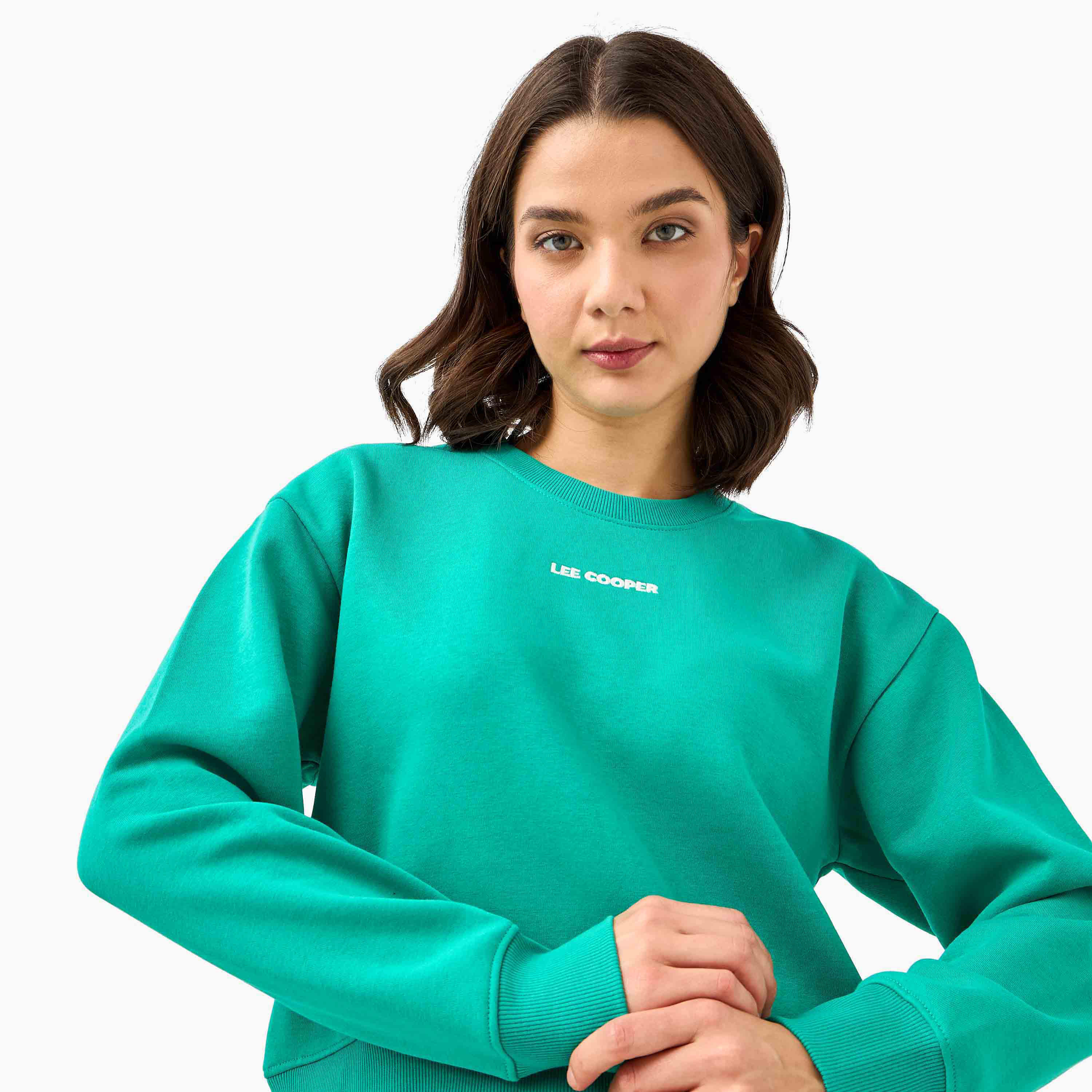 سويت شيرت بطبعات شعار من لي كوبر-women-winterwear-hoodiesandsweatshirts-sweatshirts-image-2