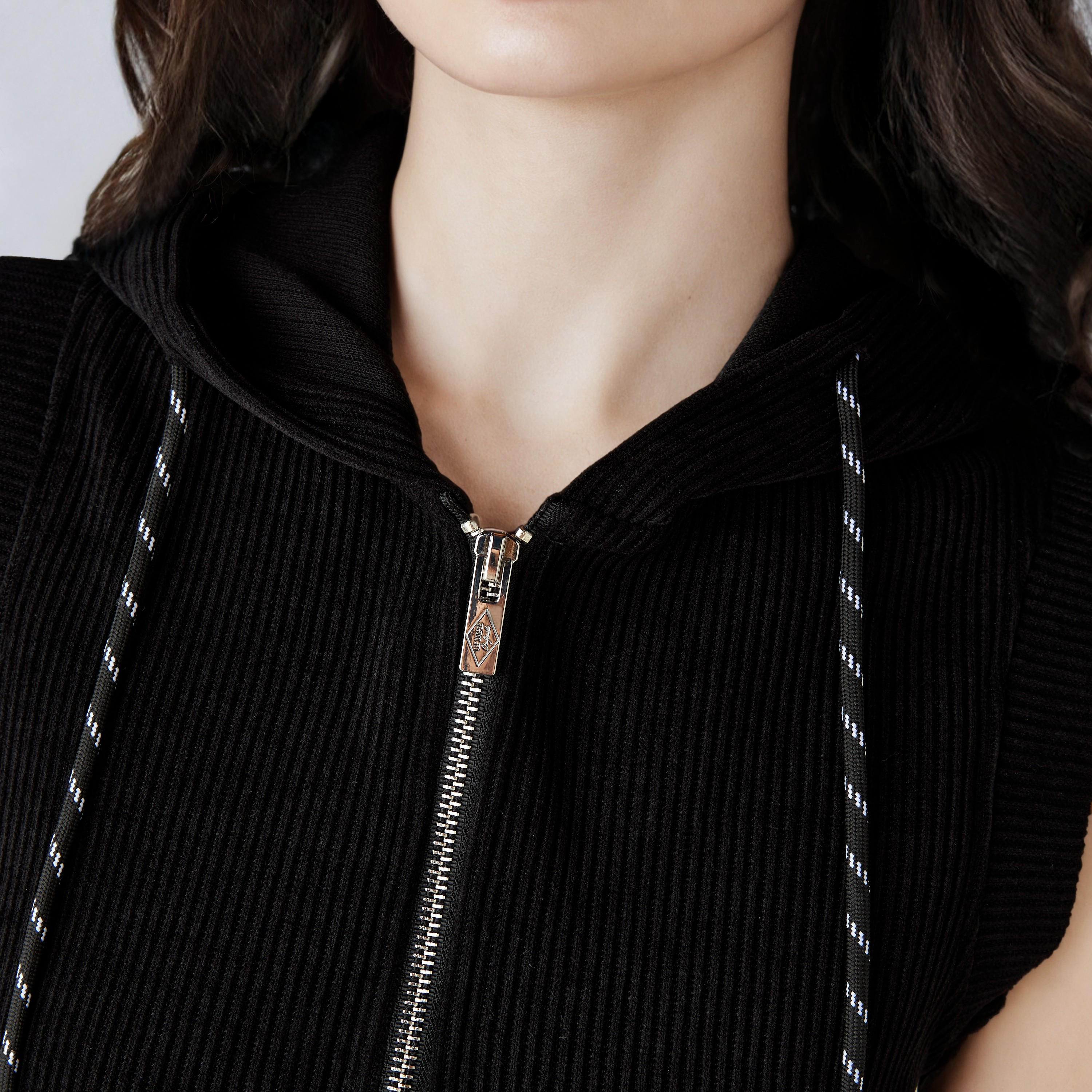 Lee Cooper Ribbed Sleeveless Hooded Dress-women-clothing-dresses-image-3