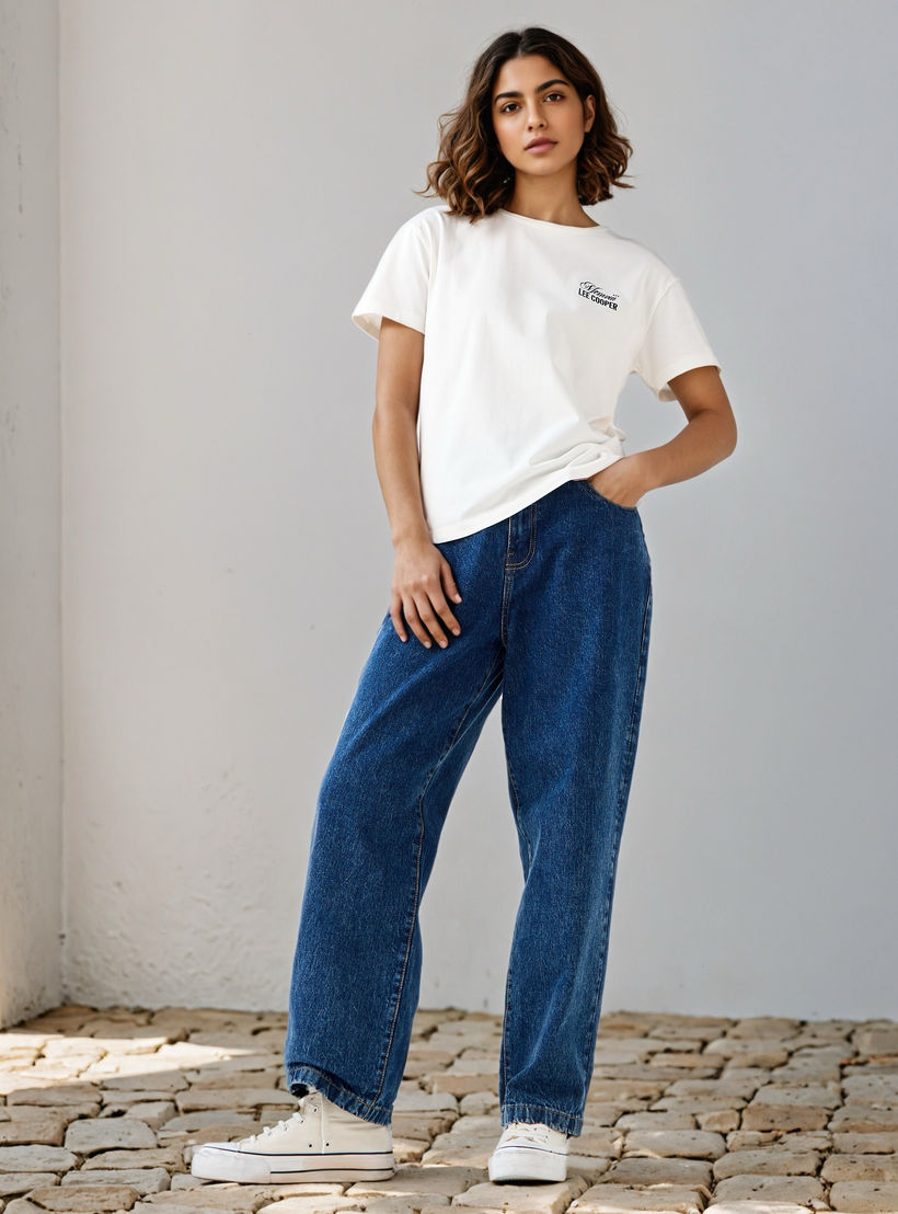 Lee Cooper Printed T-shirt-women-clothing-tshirts-image-2