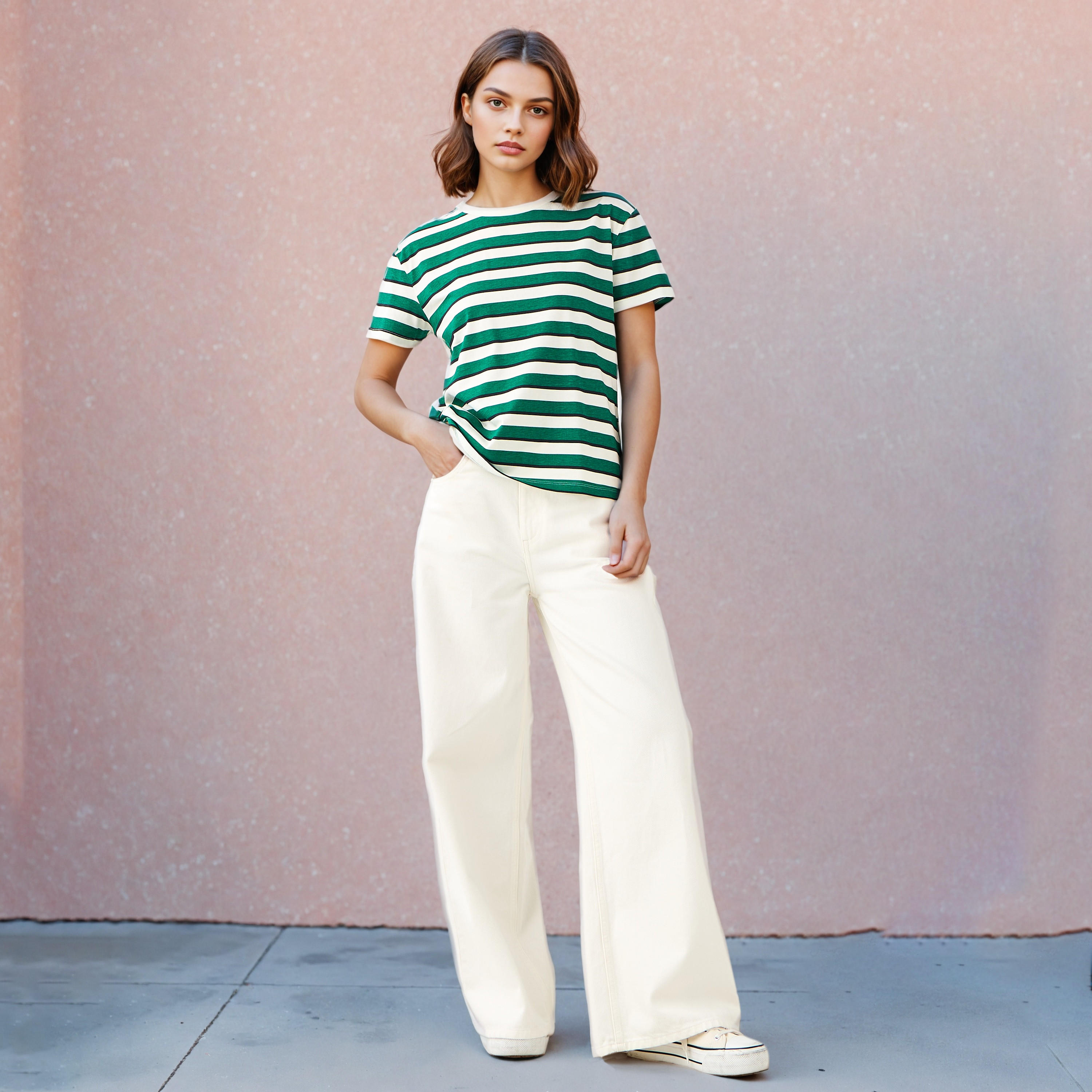 تيشيرت مخطط من لي كوبر-women-clothing-tshirts-image-2