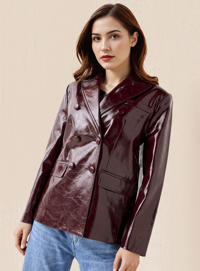 Lee Cooper Cotton Blazer with Notched Lapel-women-clothing-coatsandjackets-blazers-image-1