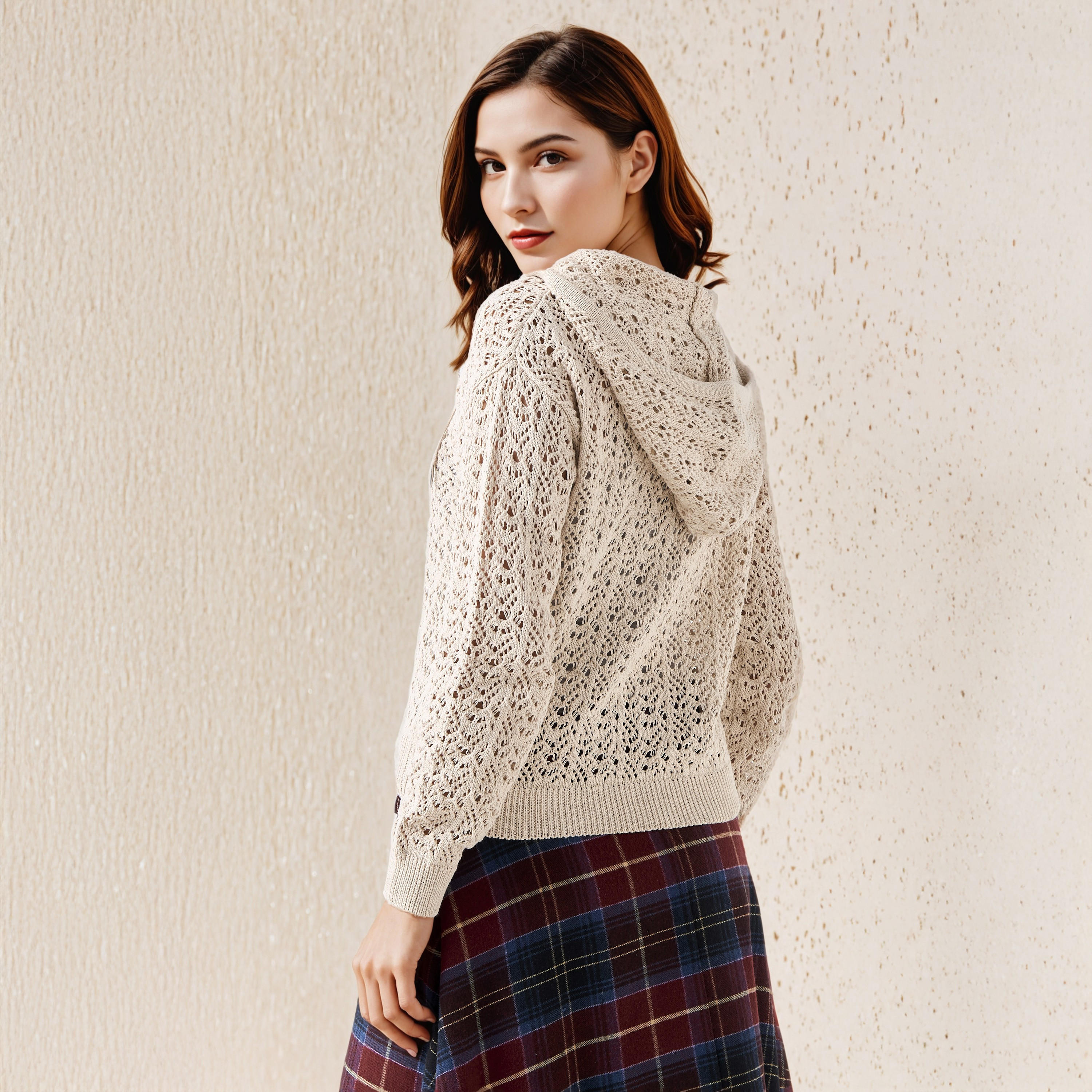 كنزة بملمس شبكي من لي كوبر-women-clothing-cardigansandjumpers-jumpers-image-3