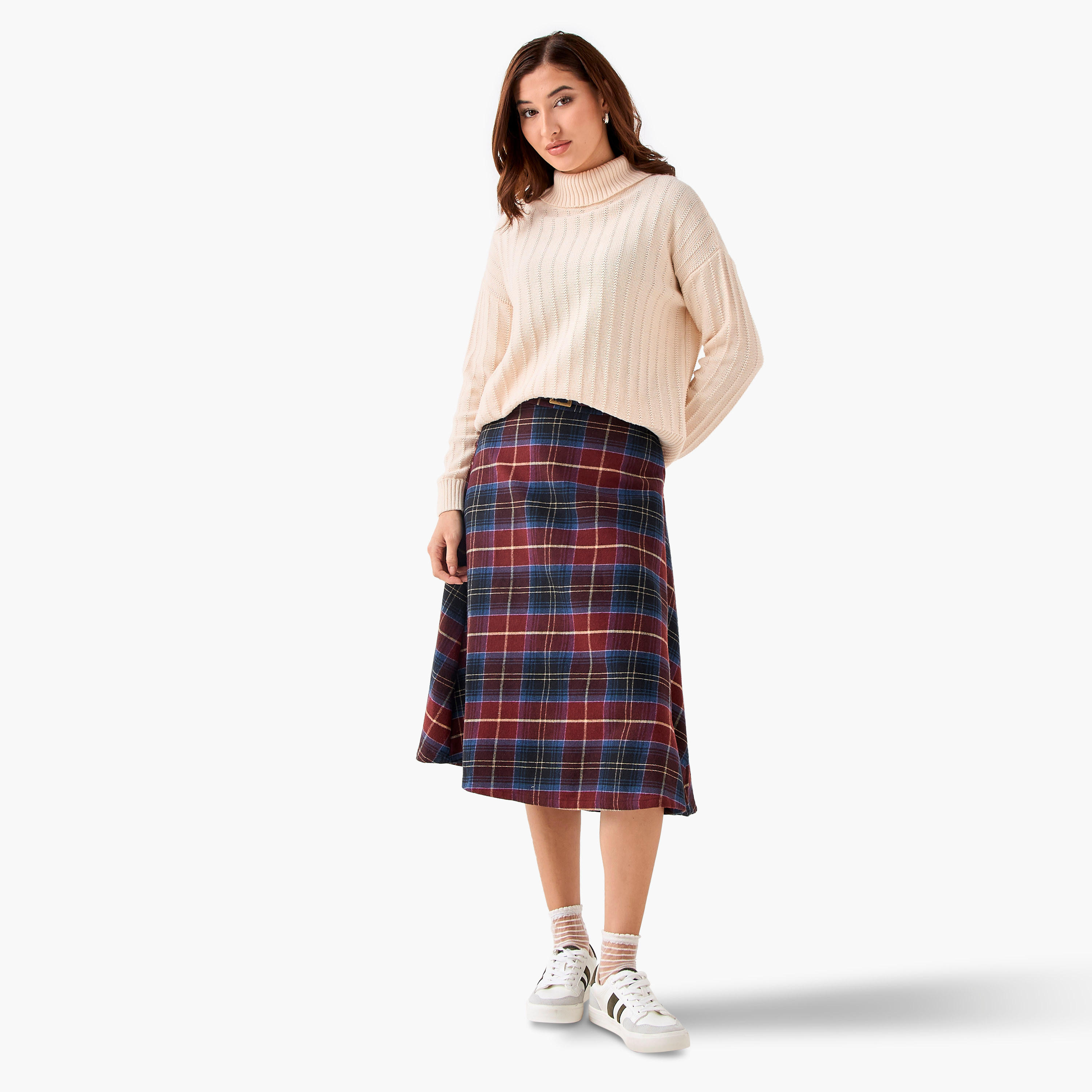 كنزة قطن بقصّة عادية وياقة عالية من لي كوبر-women-clothing-cardigansandjumpers-jumpers-image-4
