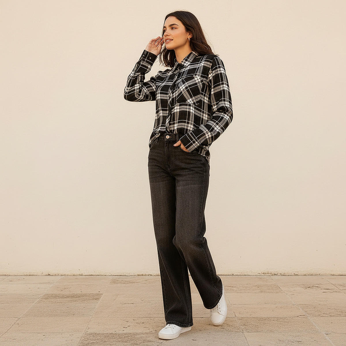 Lee Cooper Viscose Shirt with Pocket-women-clothing-shirtsandblouses-shirts-image-3