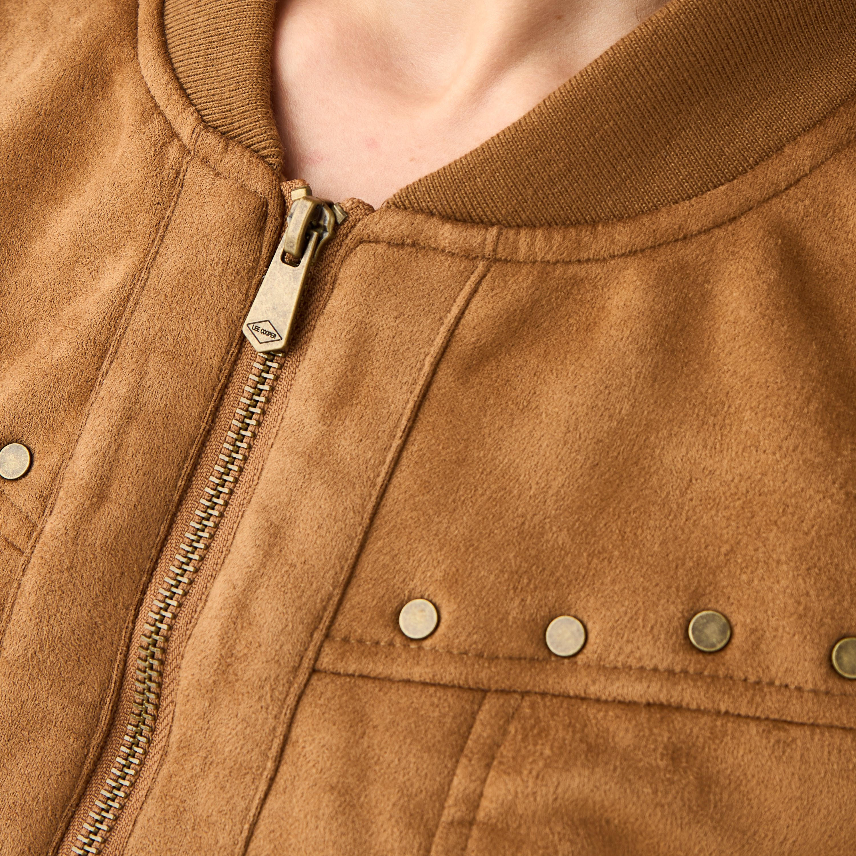 جاكيت بومبر قصير مزين من لي كوبر-women-winterwear-coatsandjackets-jackets-image-4