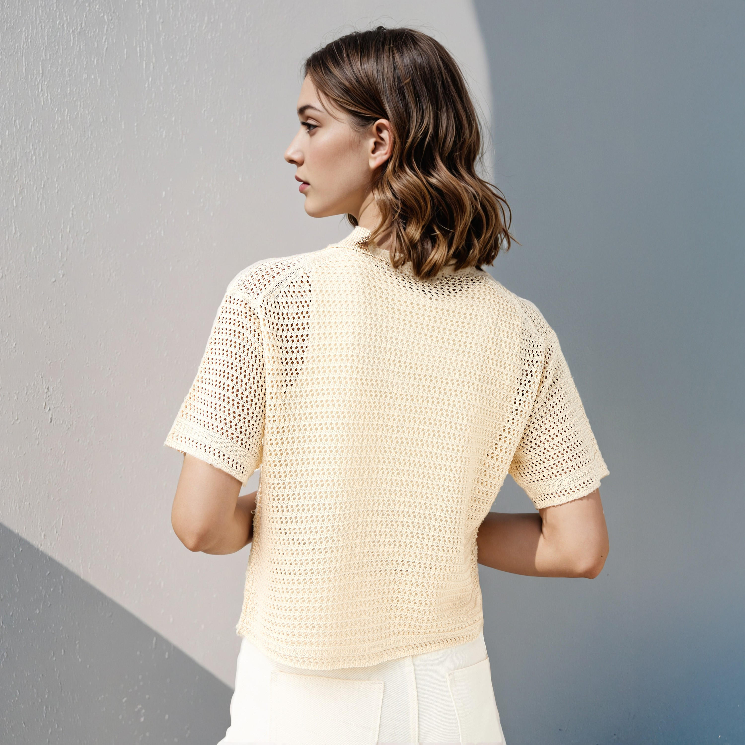 Lee Cooper Textured Button Through Acrylic Shirt-women-clothing-shirtsandblouses-shirts-image-3