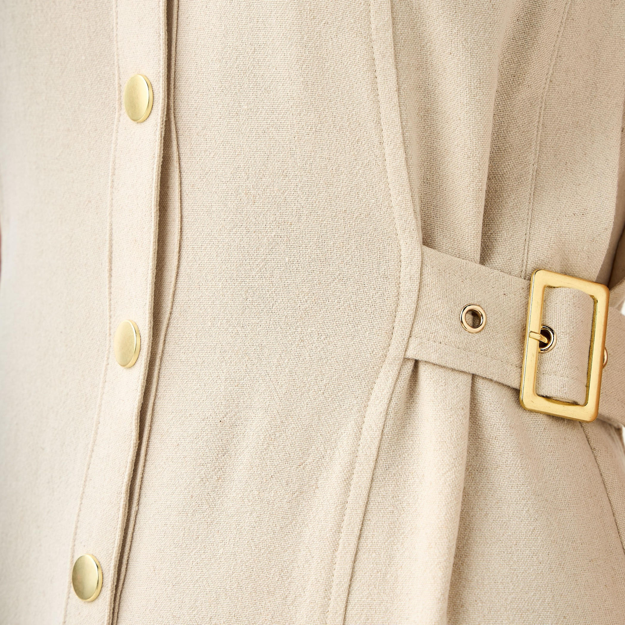 Lee Cooper Sleeveless Belted Linen Blend Shirt Dress-women-clothing-dresses-image-5