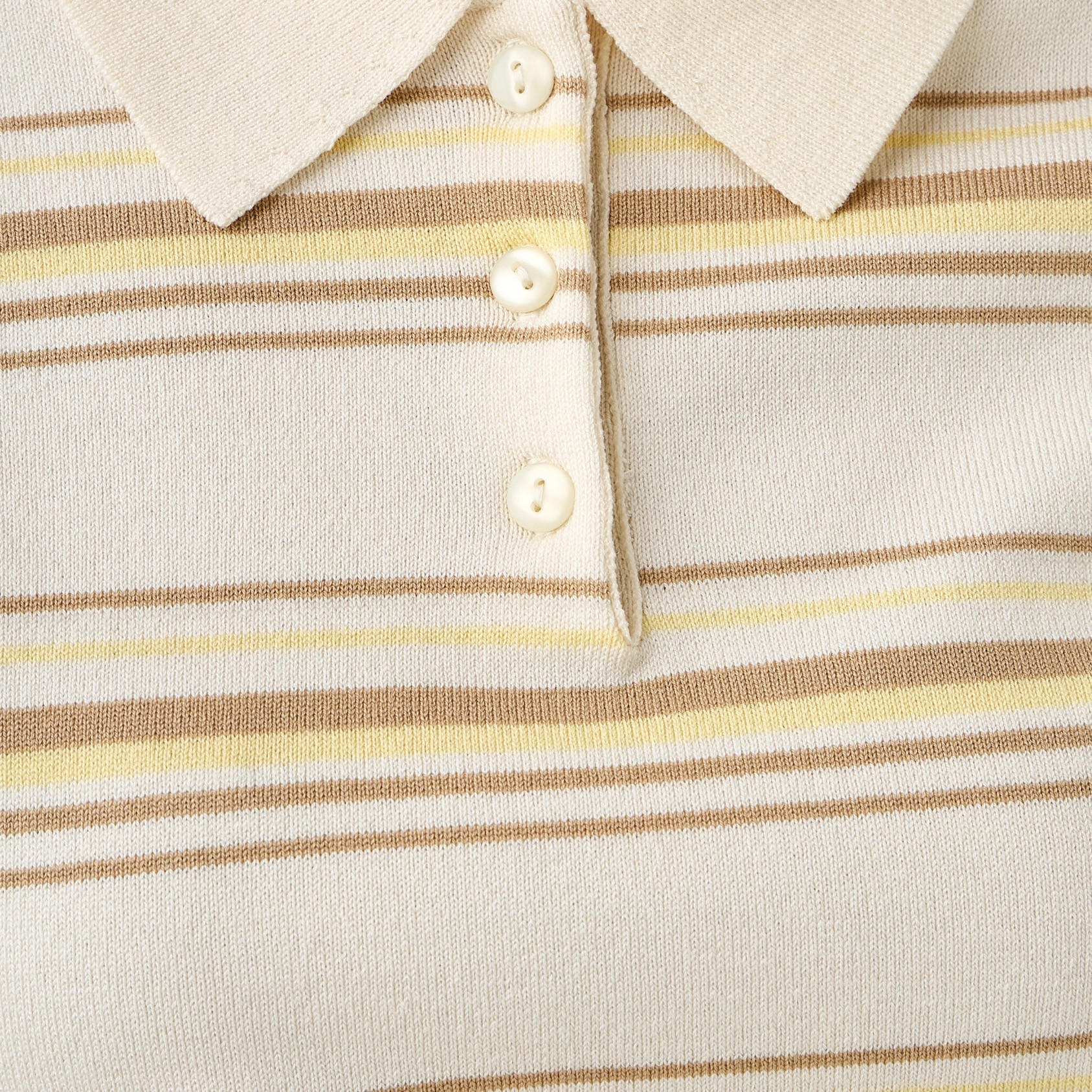 Lee Cooper Striped Linen Blend Polo T-shirt-women-clothing-tshirts-image-5