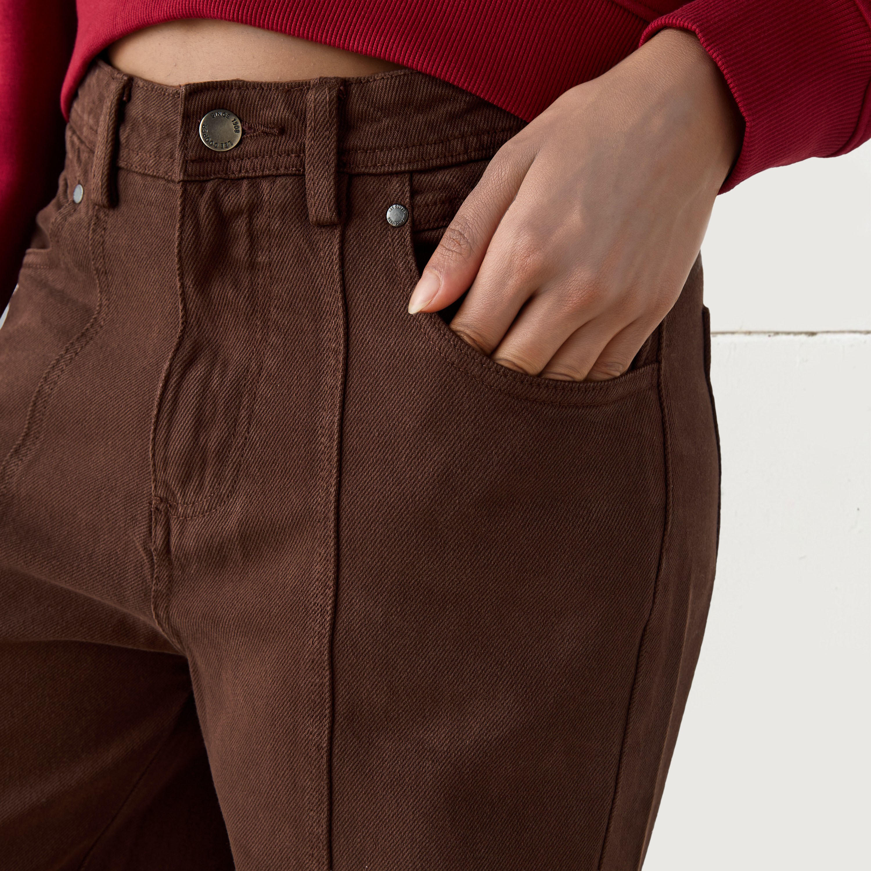 بنطلون جينز واسع الساقين من لي كوبر-women-clothing-bottoms-jeans-image-5