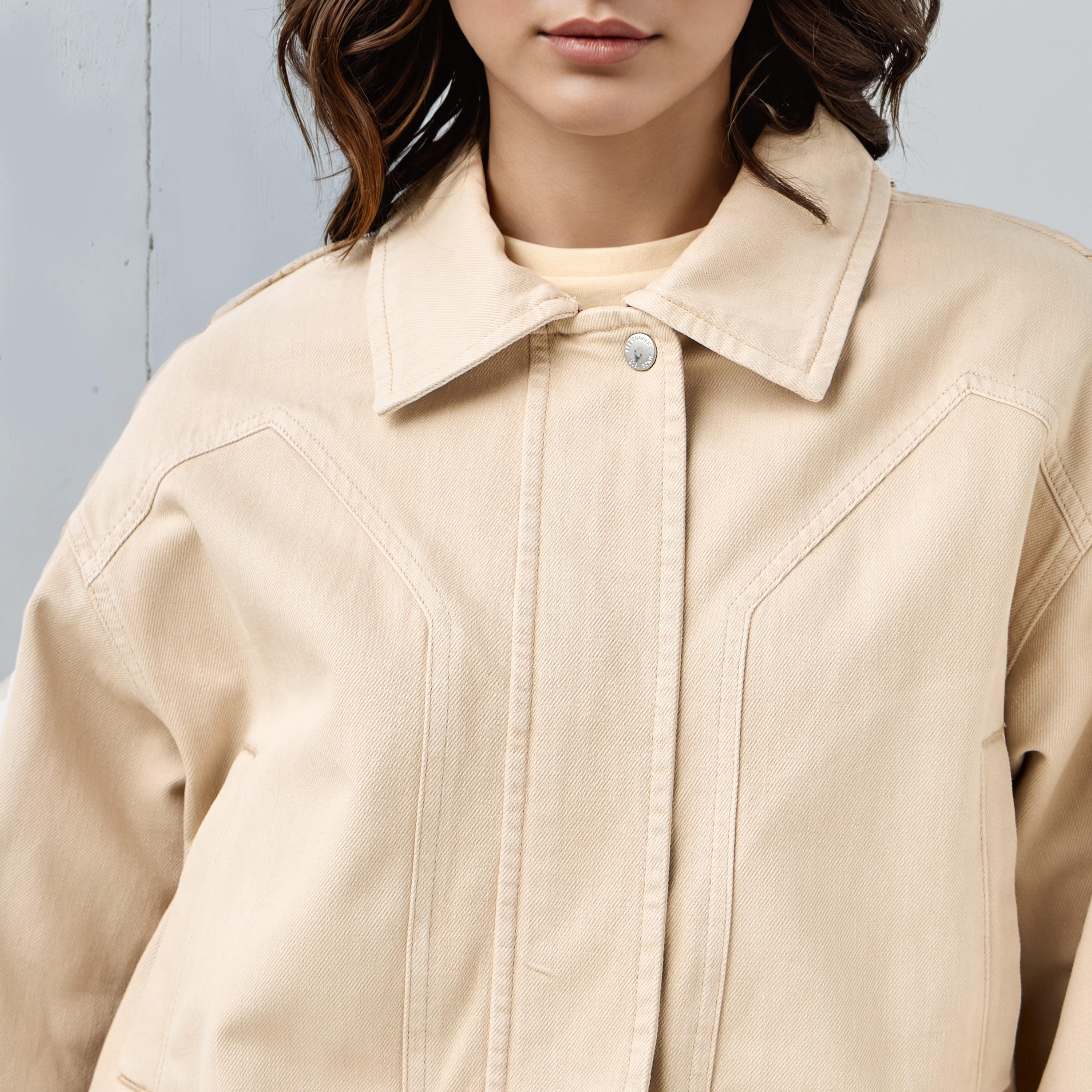 جاكيت دينم بياقة عادية من لي كوبر-women-winterwear-coatsandjackets-jackets-image-5