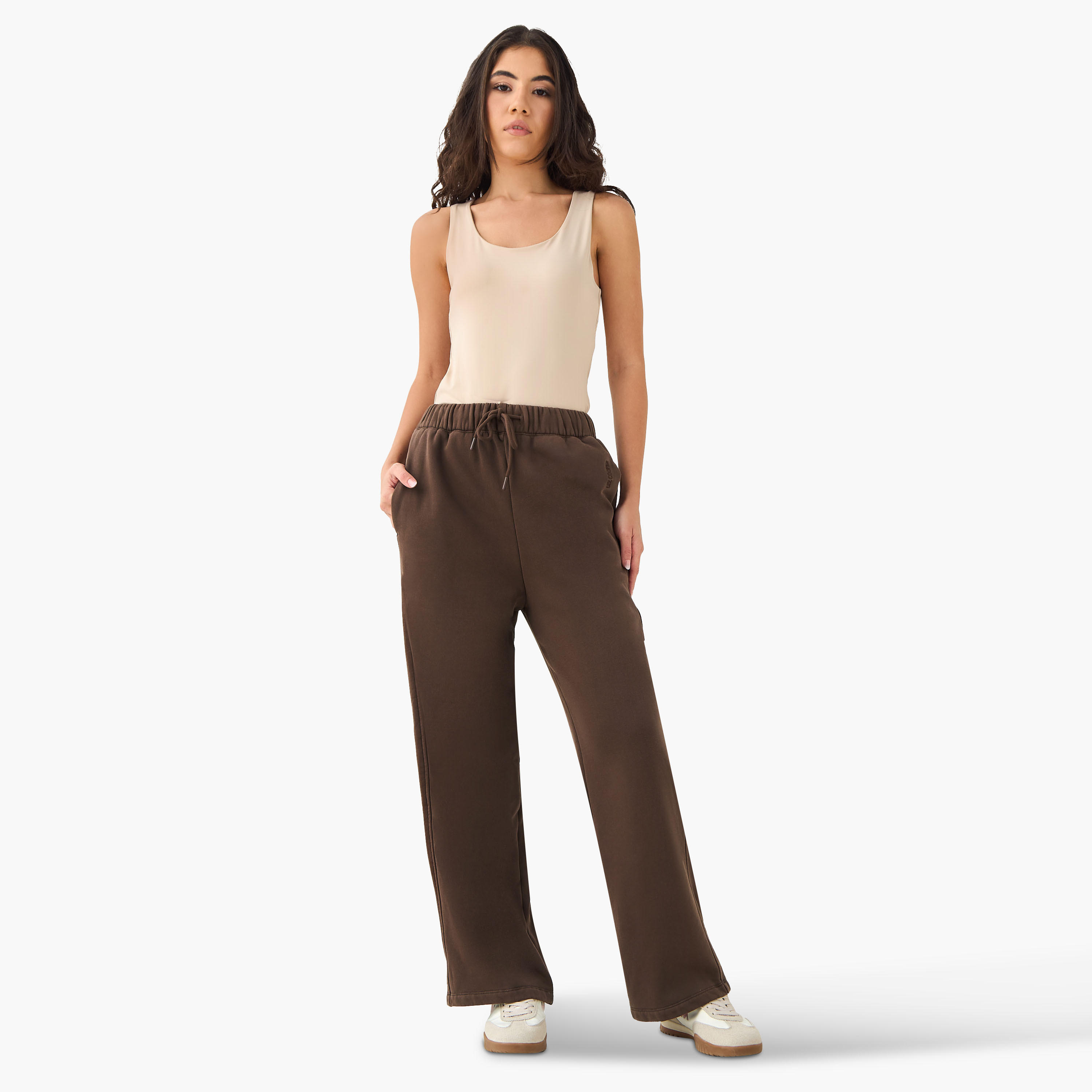 Lee Cooper Relaxed Fit Track Pants with Pockets-women-clothing-bottoms-joggers-image-3