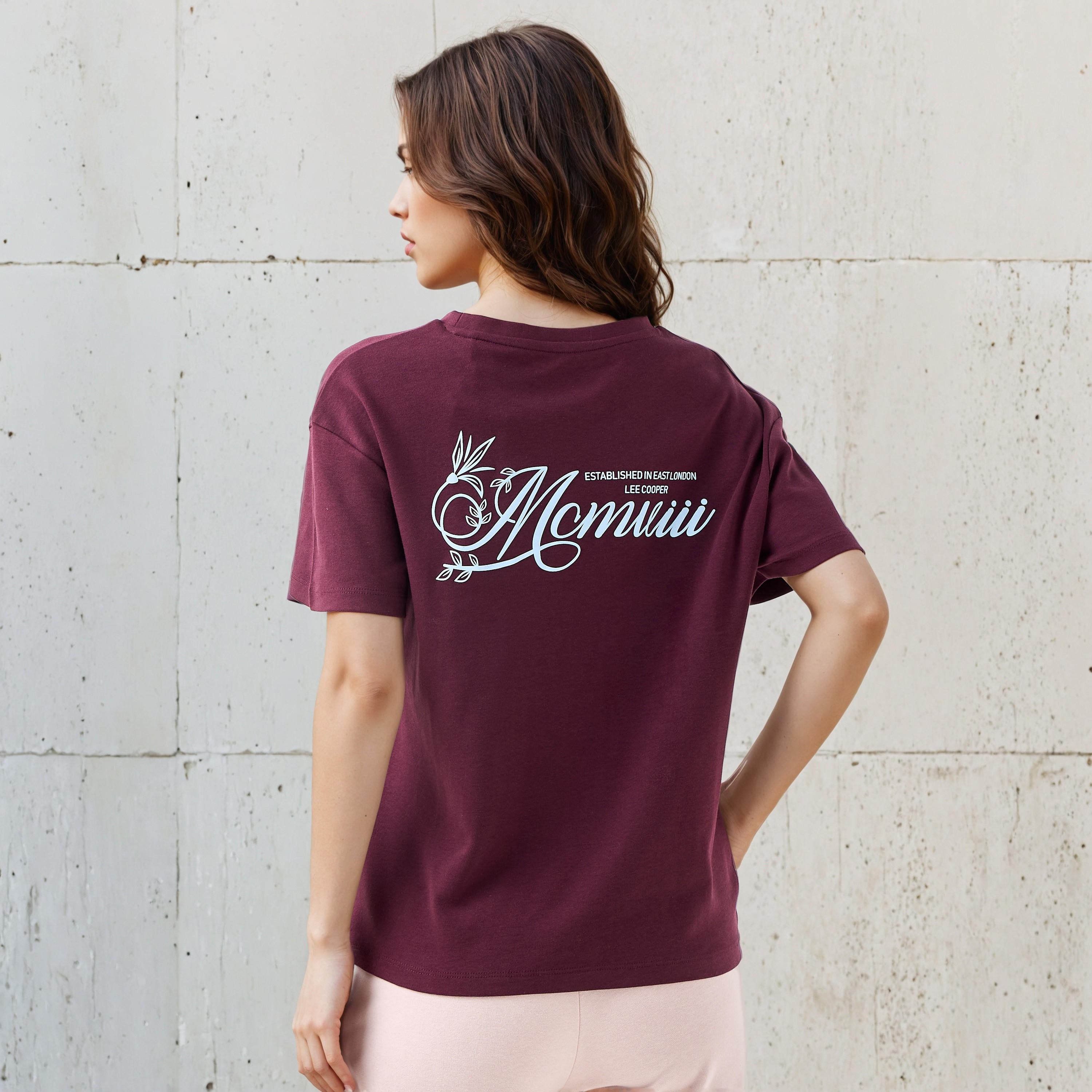 Lee Cooper T-shirt Regular Fit with Logo Print Cotton-women-clothing-tshirts-image-1