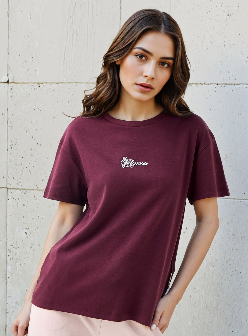 Lee Cooper T-shirt Regular Fit with Logo Print Cotton-women-clothing-tshirts-image-4