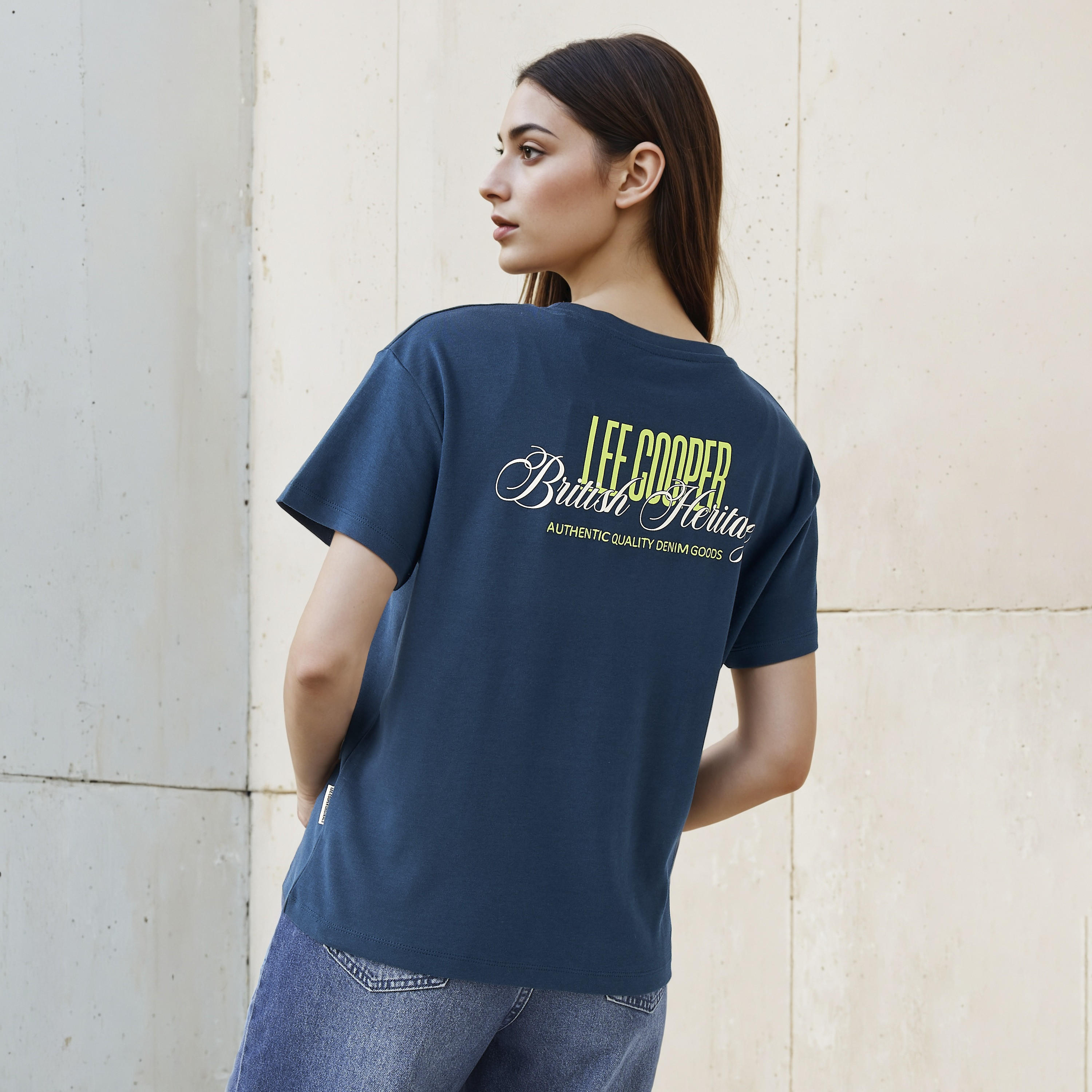 Lee Cooper T-shirt Regular Fit with Logo Print Cotton-women-clothing-tshirts-image-1