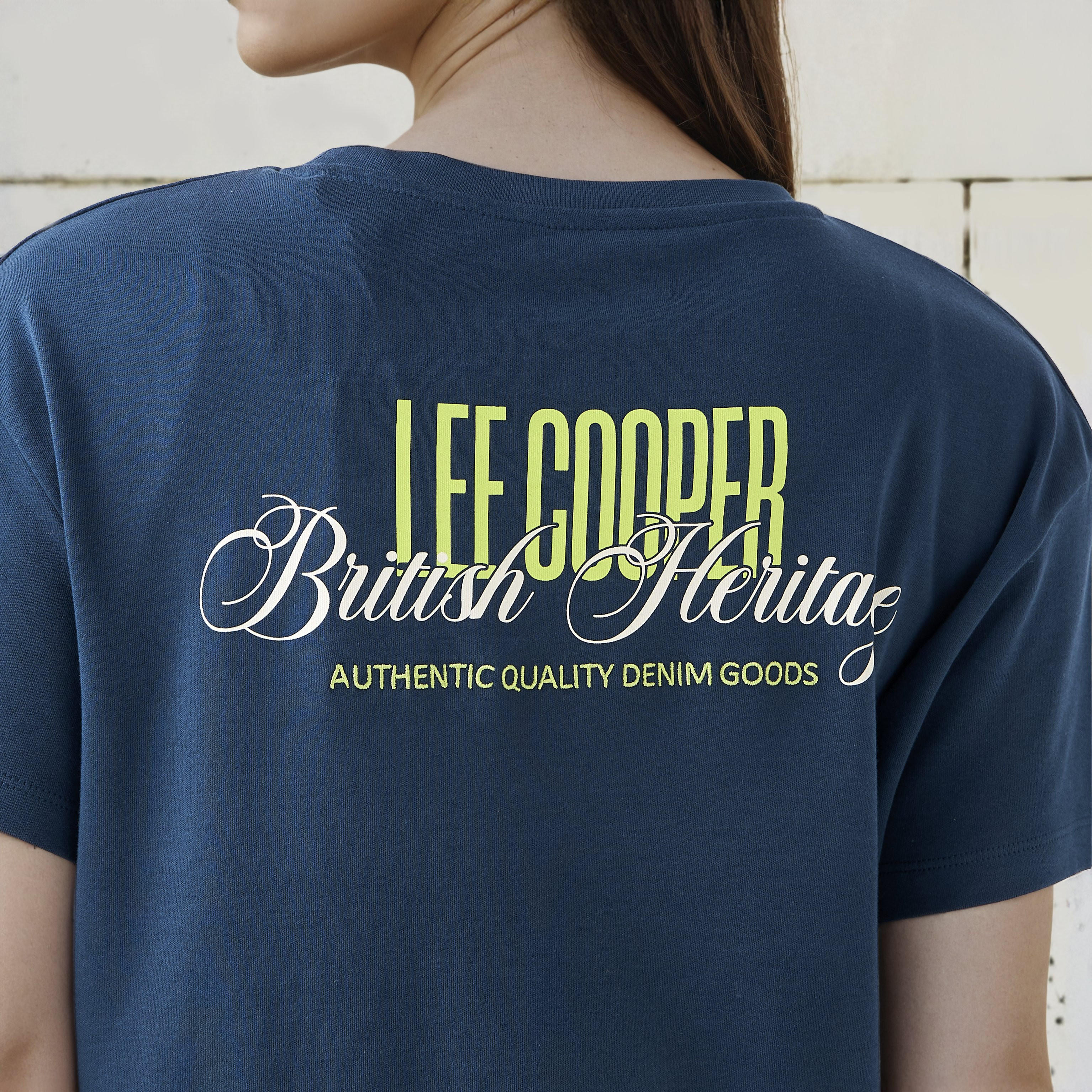Lee Cooper T-shirt Regular Fit with Logo Print Cotton-women-clothing-tshirts-image-4