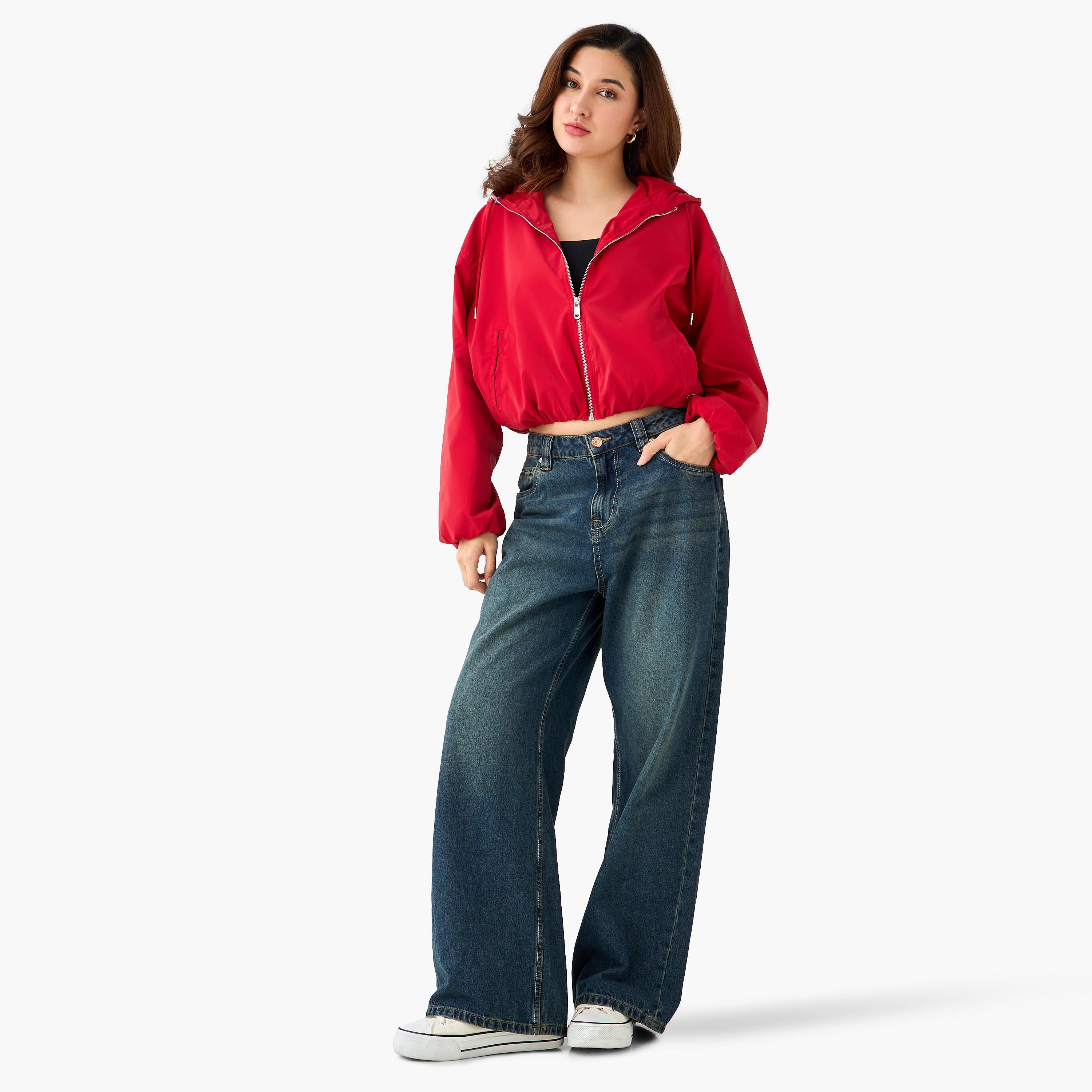 جاكيت فيرونيكا قصير مع قبعة من لي كوبر-women-winterwear-coatsandjackets-jackets-image-2